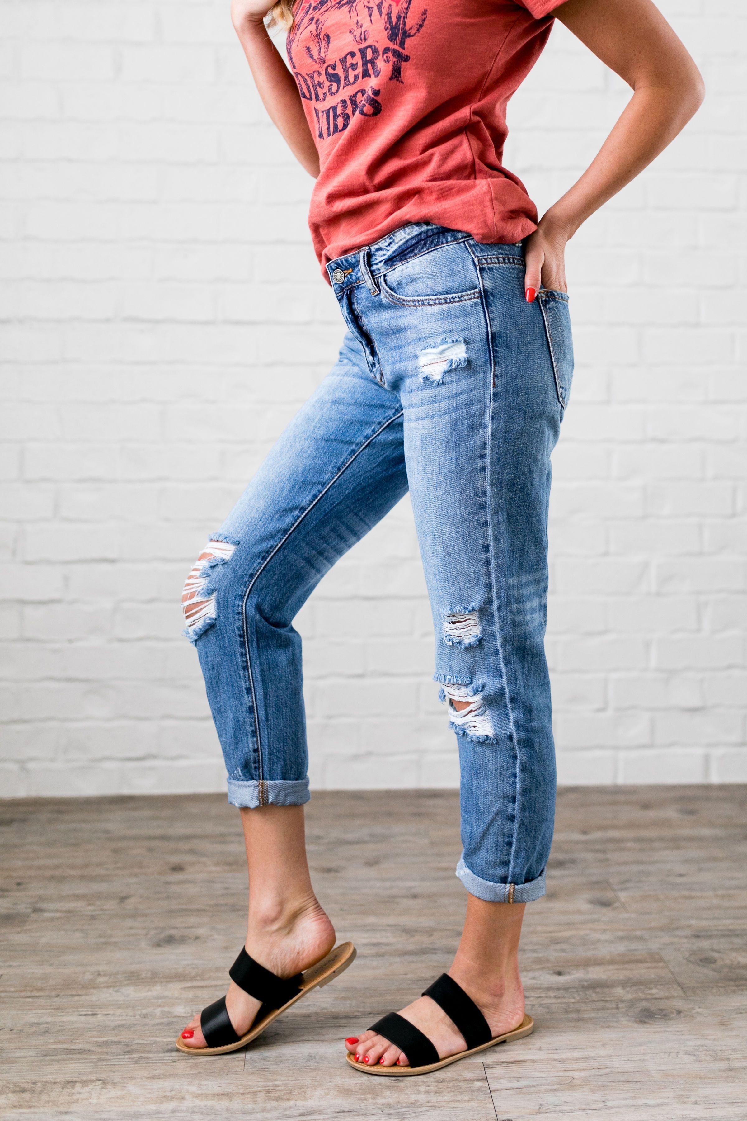 Collateral Damage Boyfriend Jeans