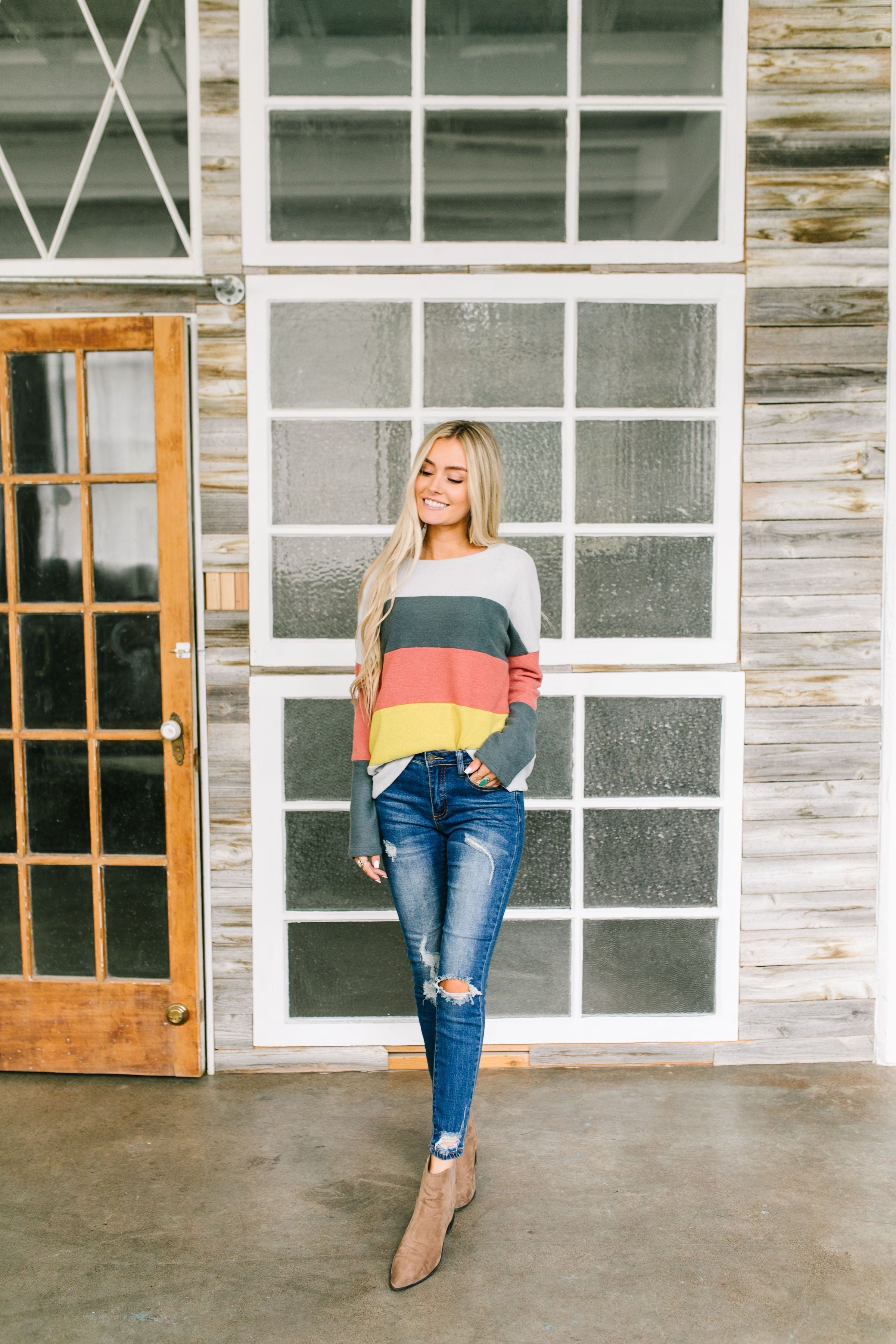 Color Block Party Striped Top