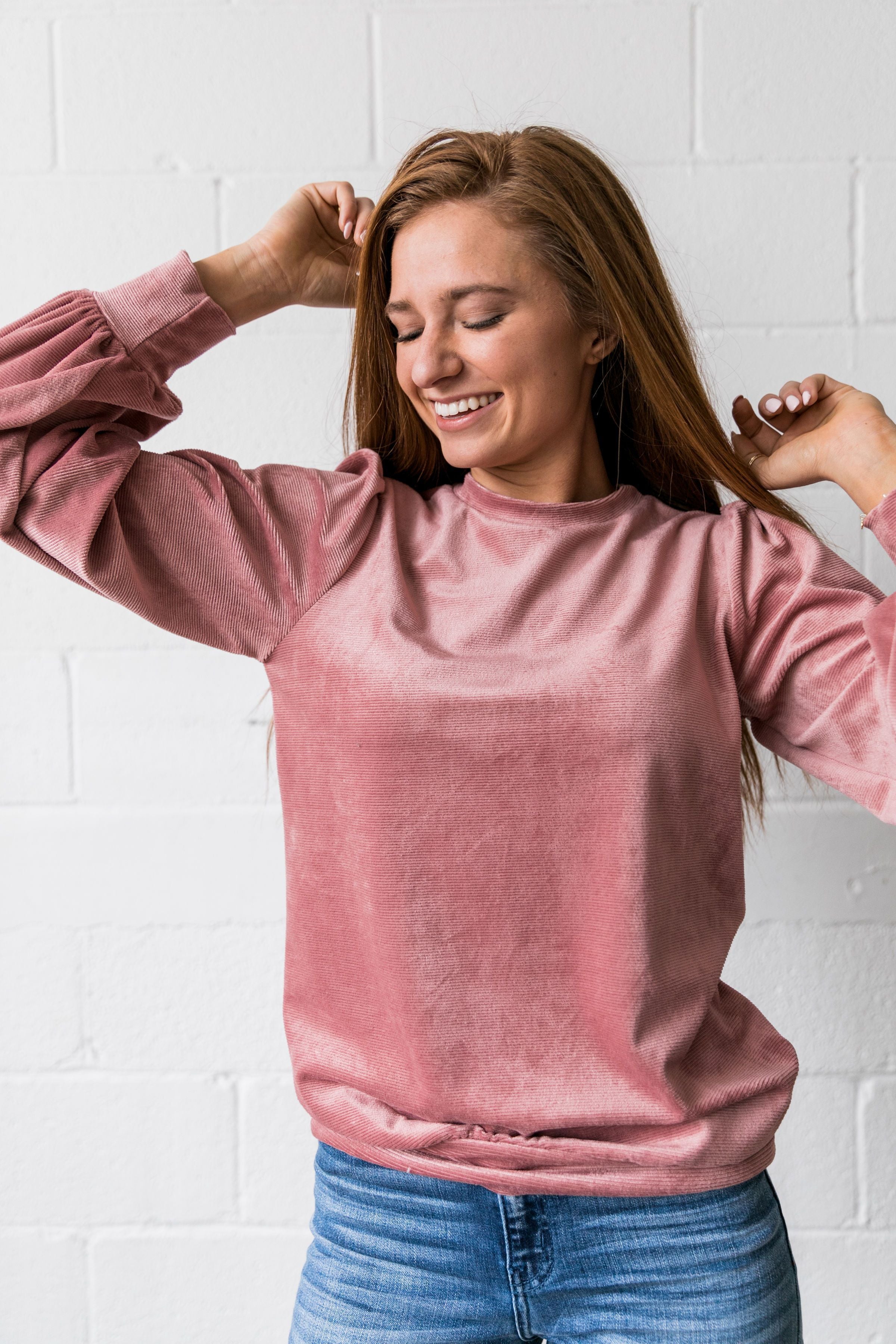 Cozy Corduroy Blouse - ALL SALES FINAL