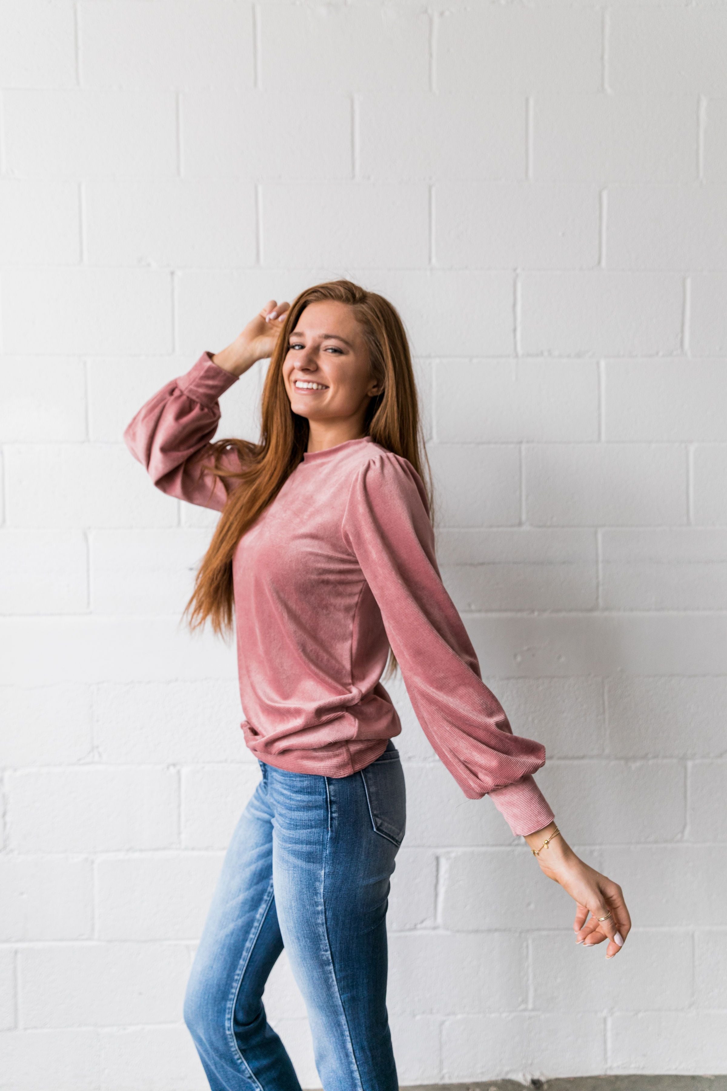 Cozy Corduroy Blouse - ALL SALES FINAL