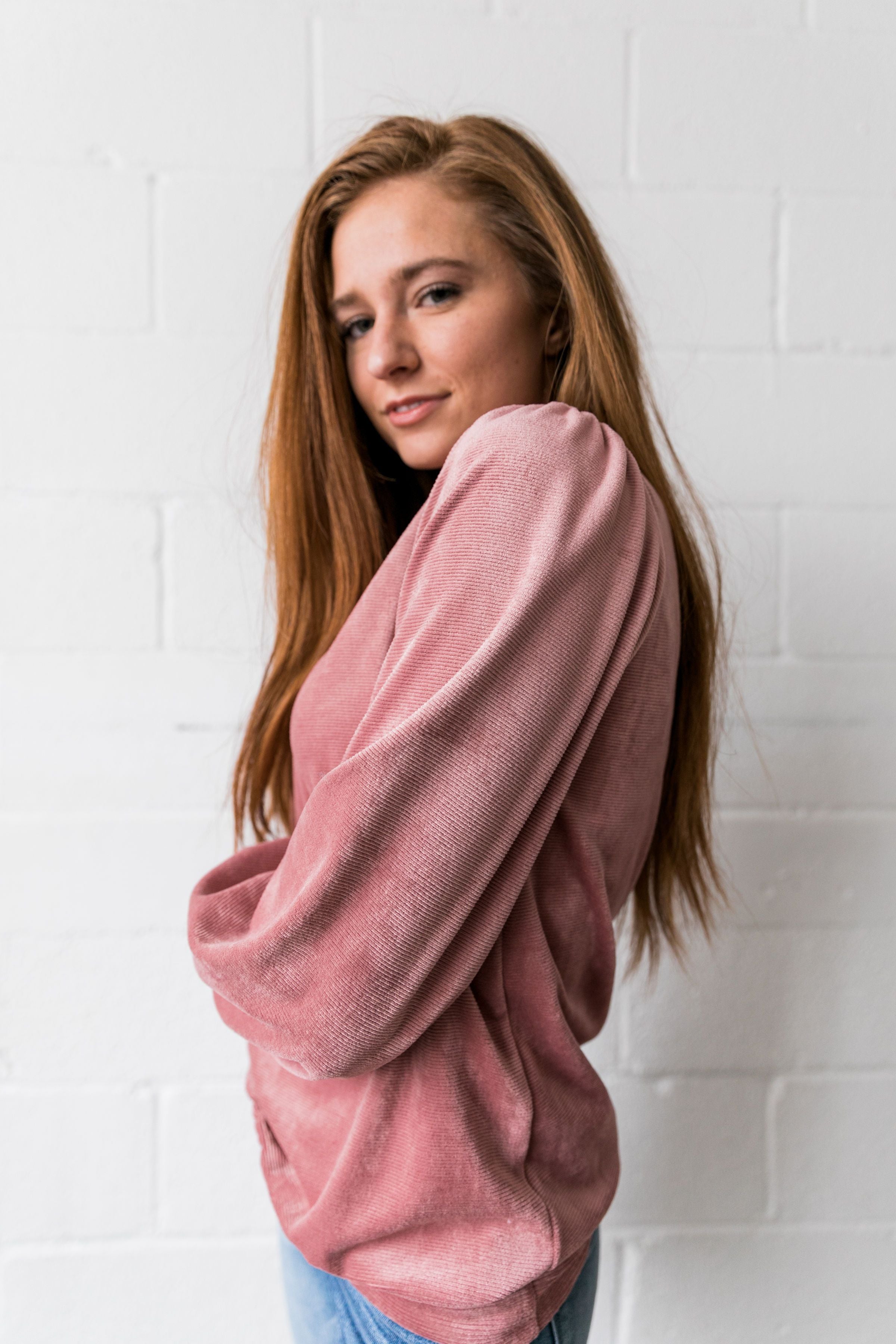 Cozy Corduroy Blouse - ALL SALES FINAL