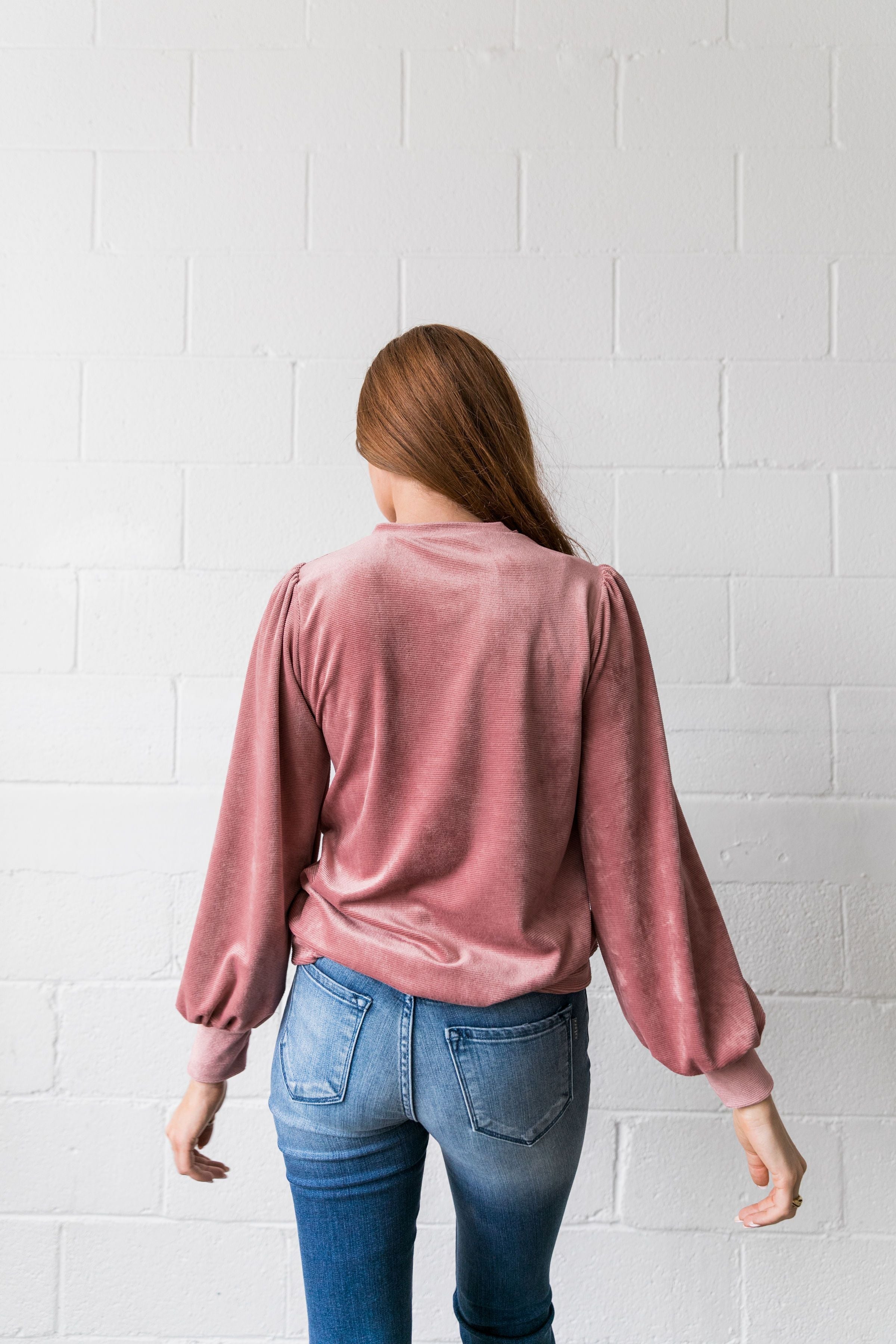 Cozy Corduroy Blouse - ALL SALES FINAL