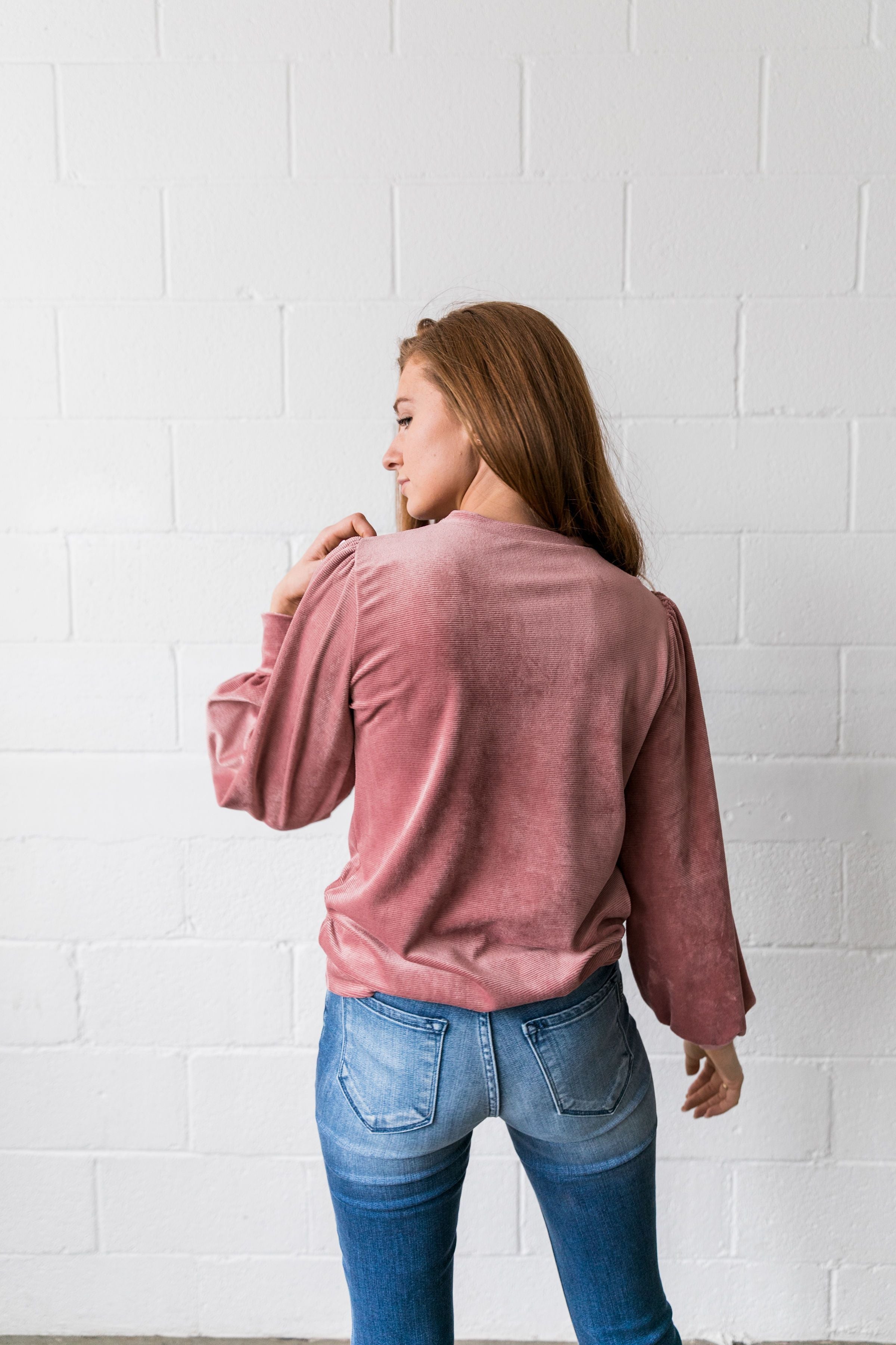 Cozy Corduroy Blouse - ALL SALES FINAL
