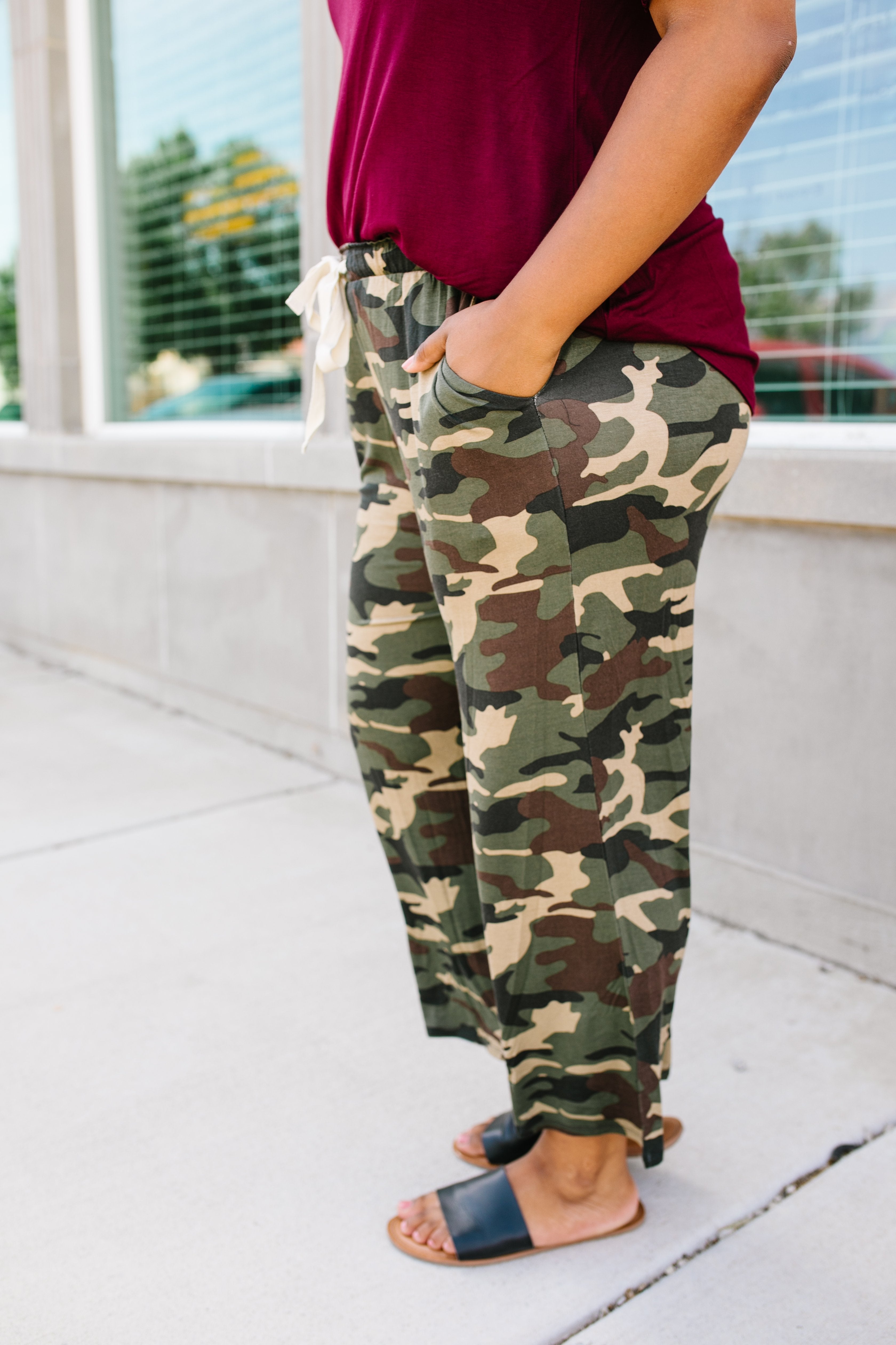 Cropped Camo Pants