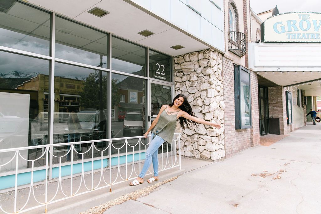 Crossing Lines Olive Tank