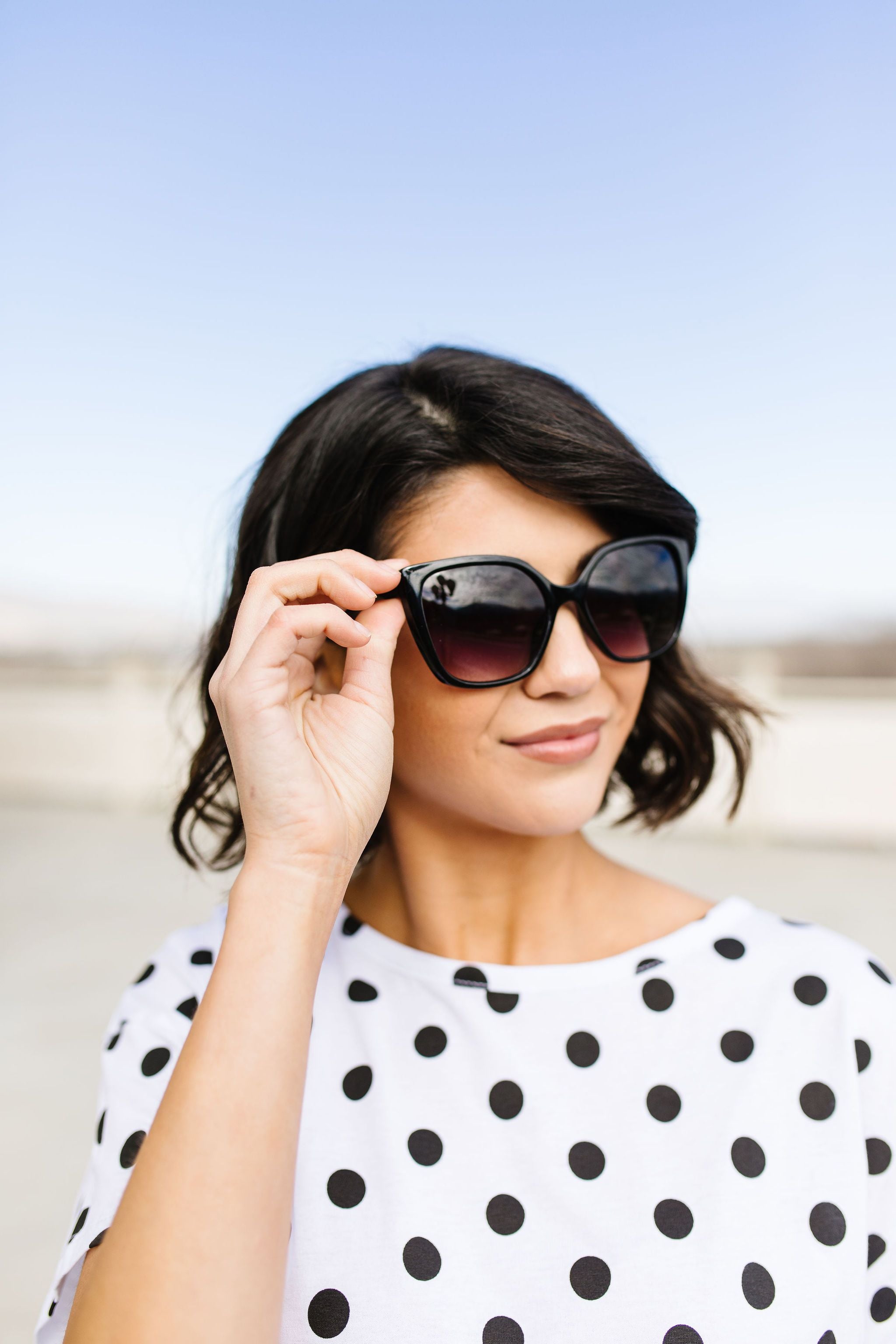 Dot Com Tee In White