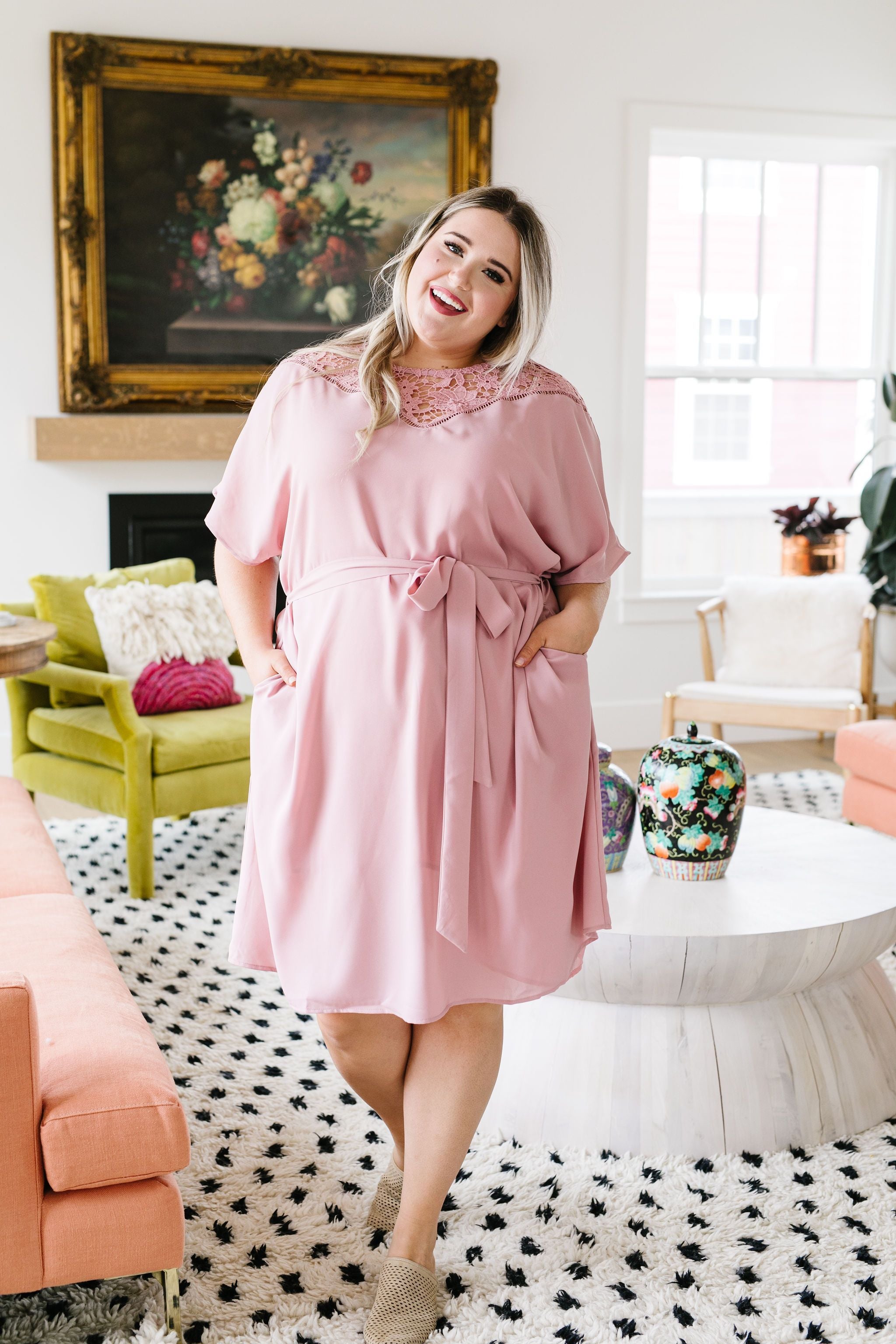 Cut Flowers Shift Dress