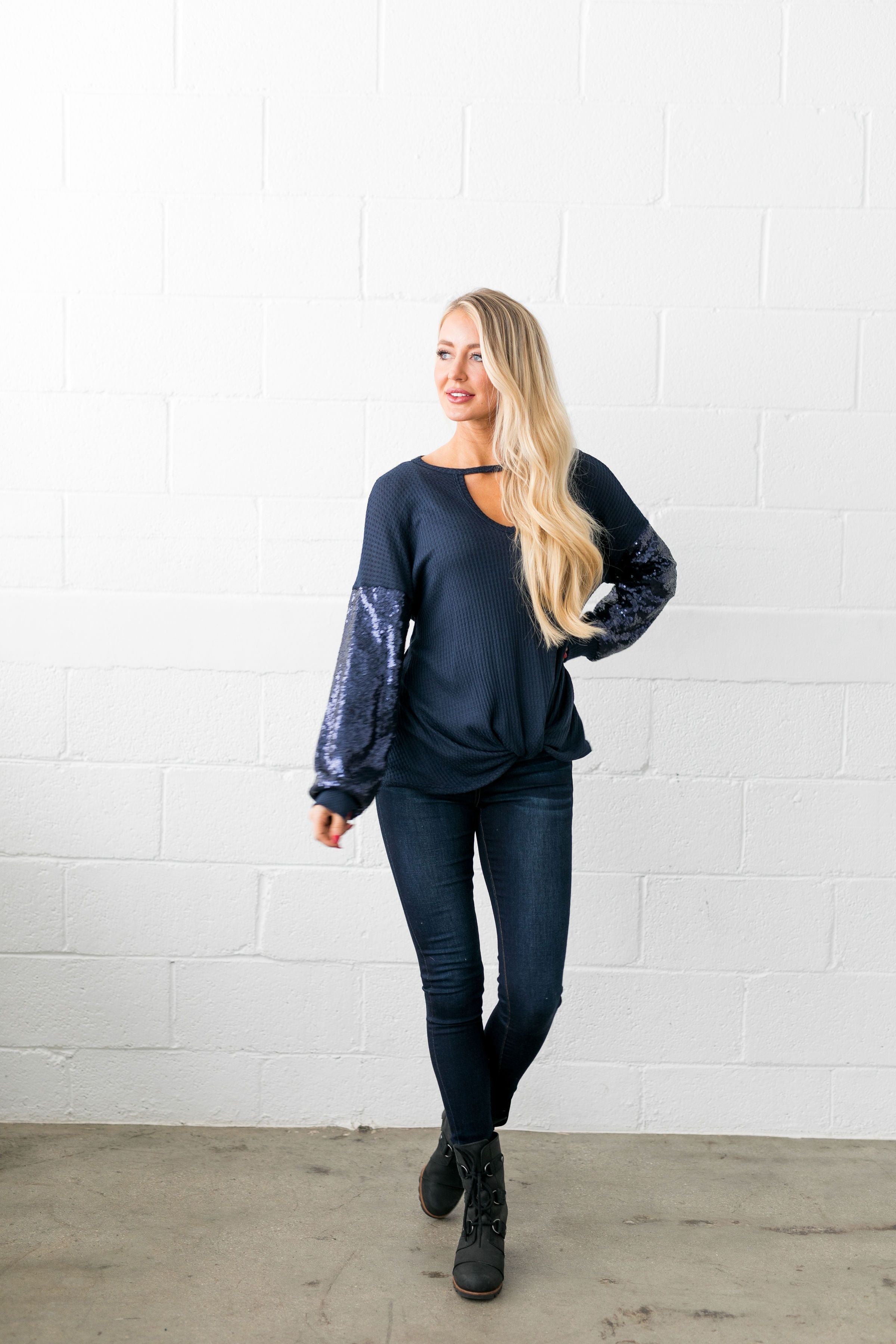 Dance The Night Away Sequined Top - ALL SALES FINAL