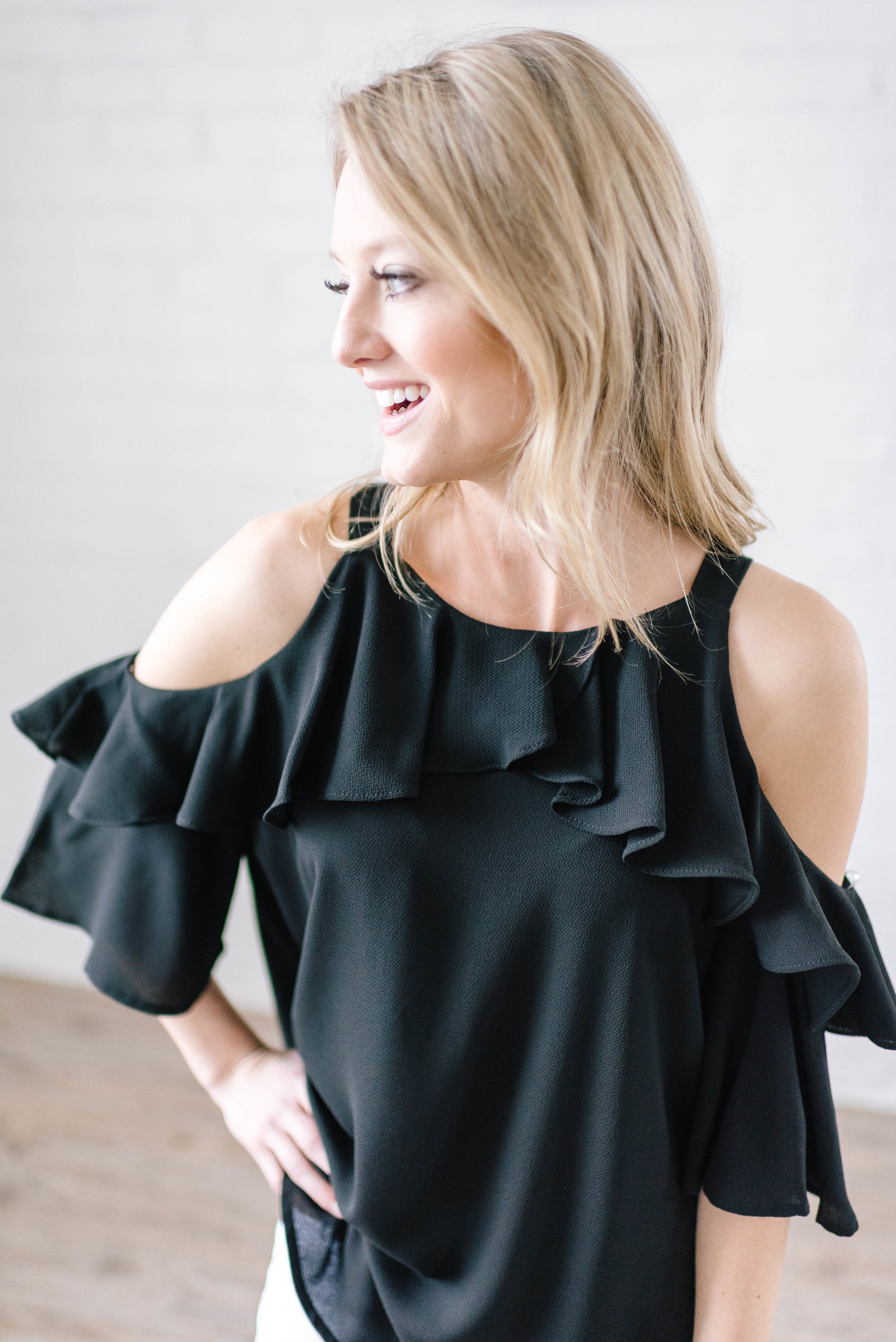 Date Night Top In Black