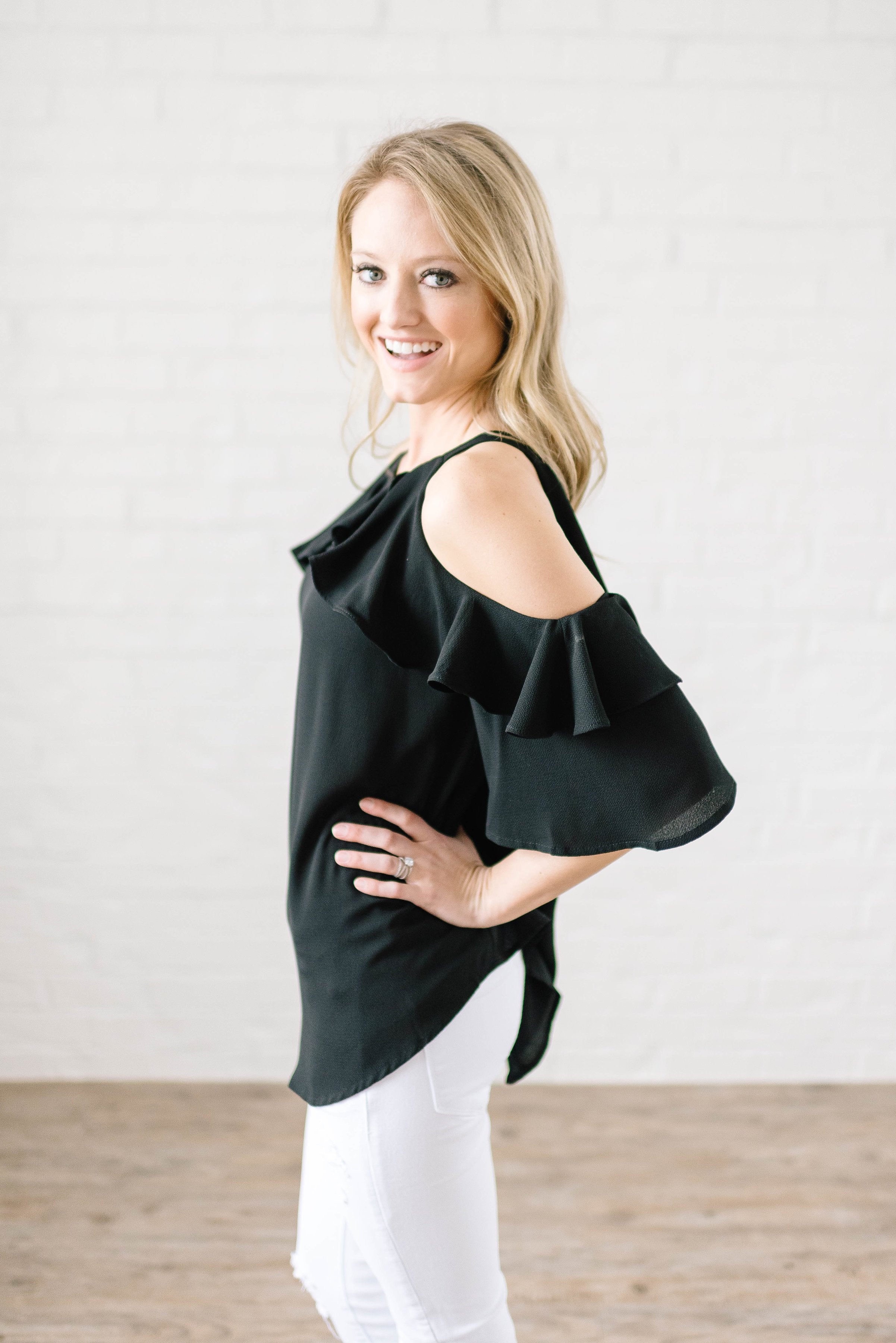 Date Night Top In Black