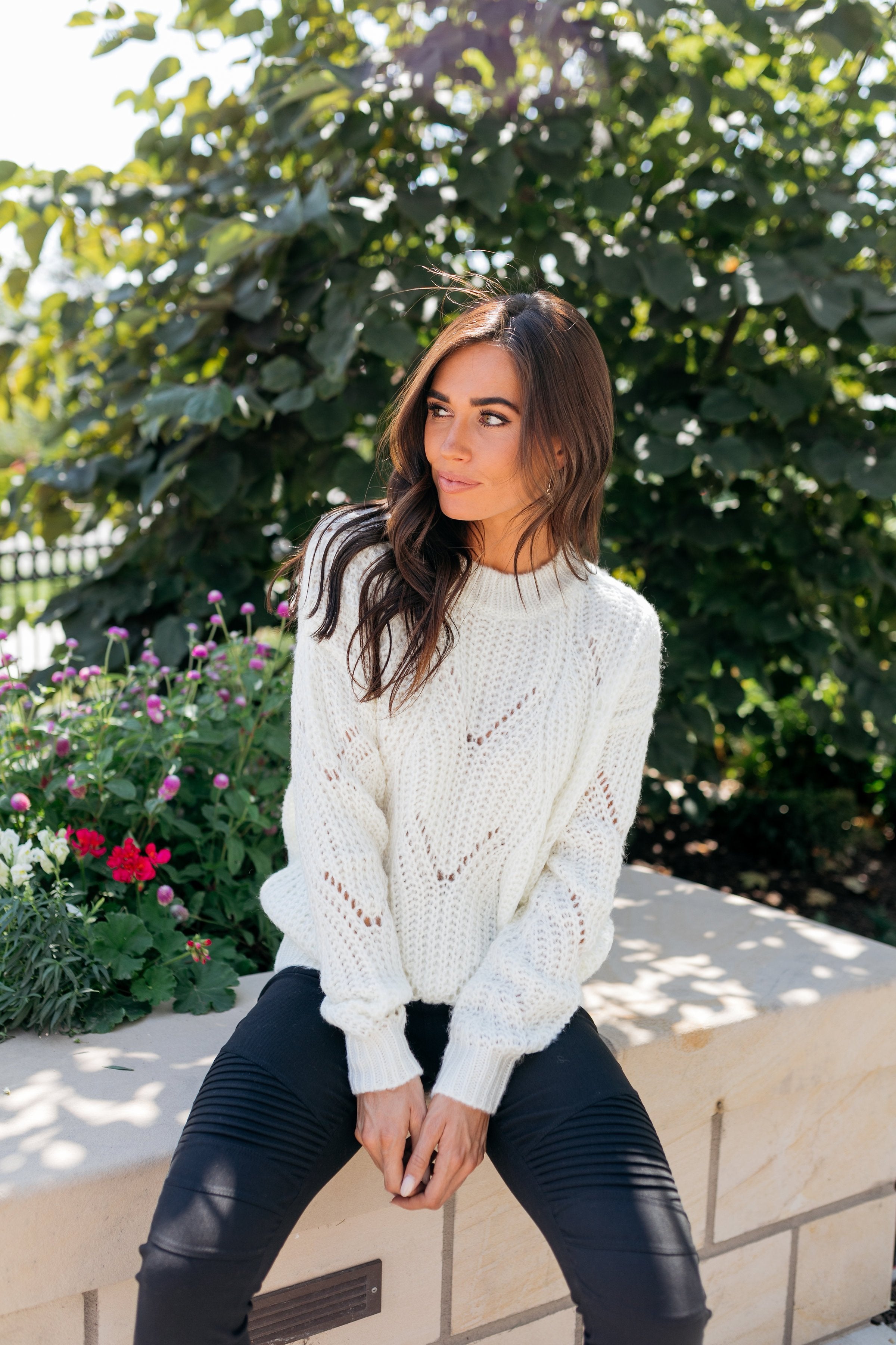 Daydream Delight Sweater In Ivory - ALL SALES FINAL