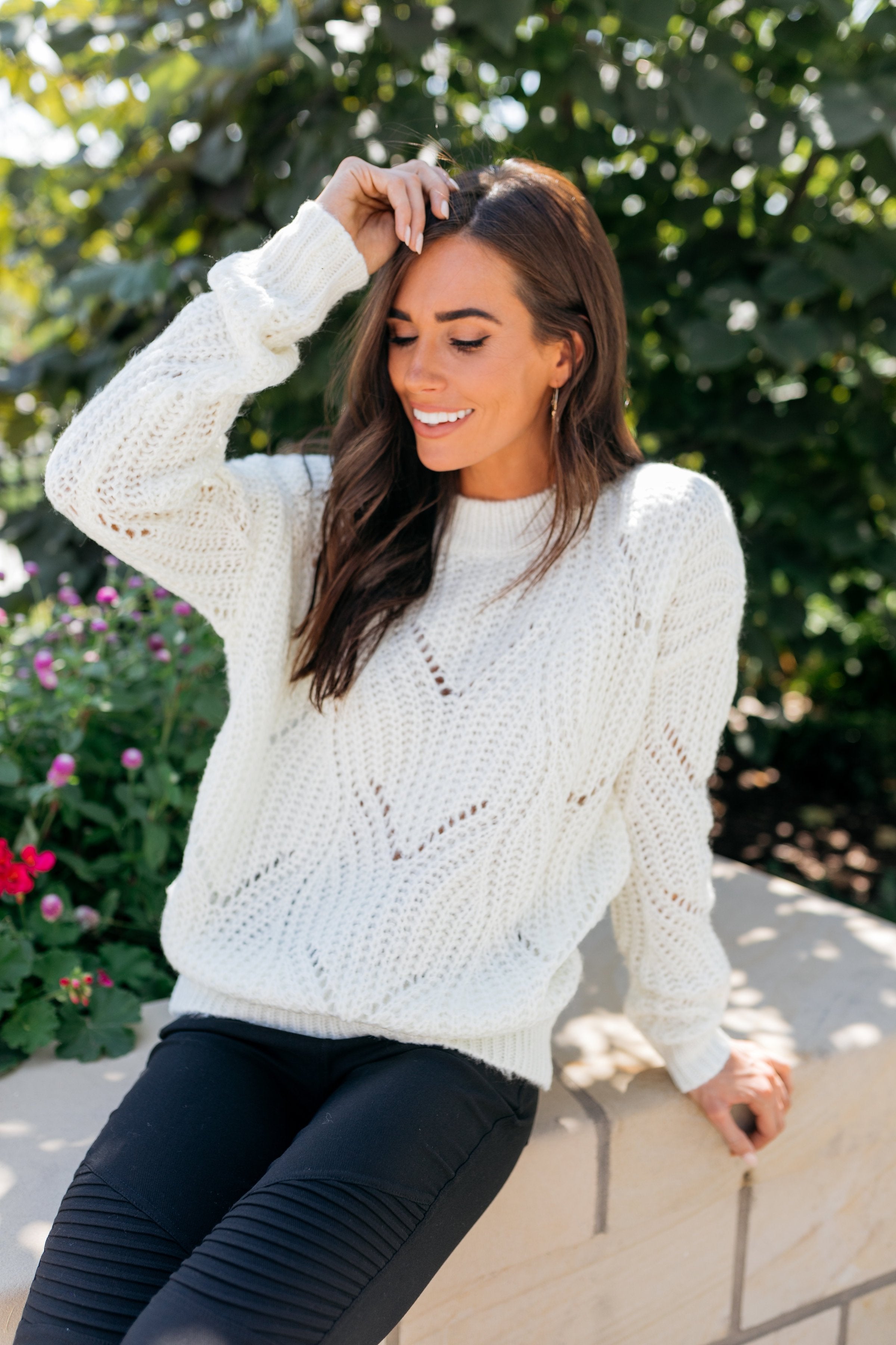 Daydream Delight Sweater In Ivory - ALL SALES FINAL