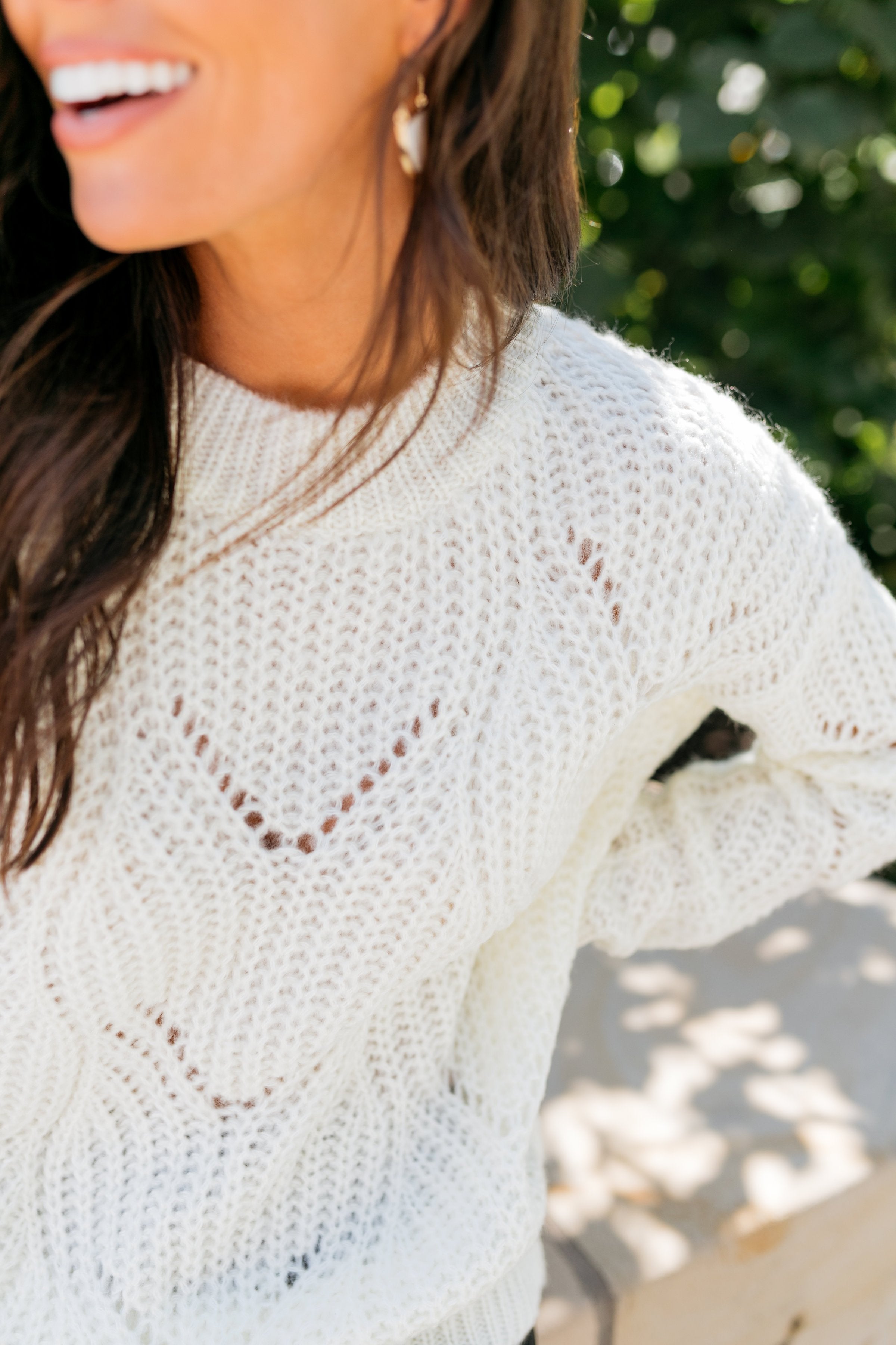 Daydream Delight Sweater In Ivory - ALL SALES FINAL