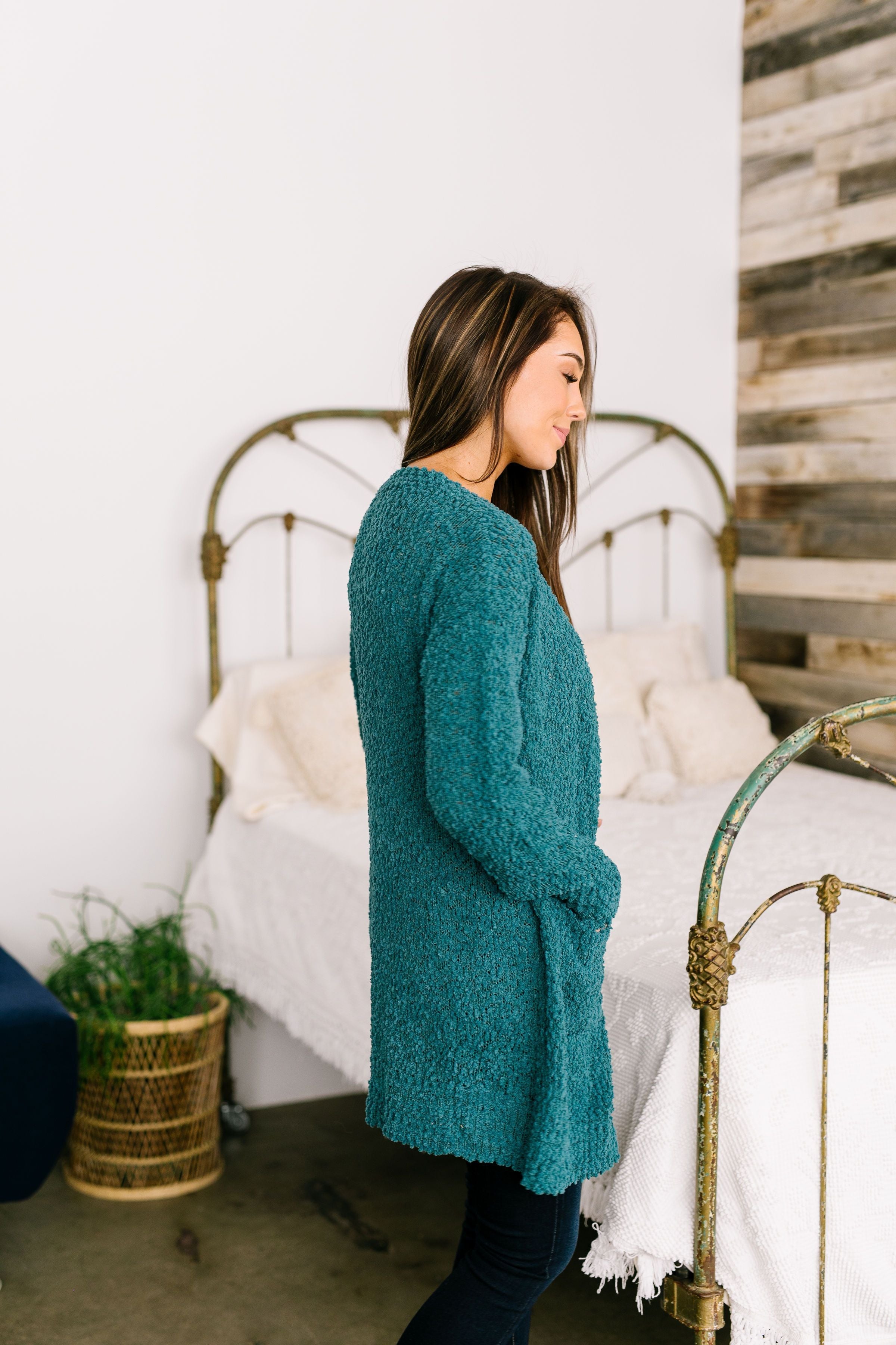 Dinner And A Movie Popcorn Cardigan - ALL SALES FINAL