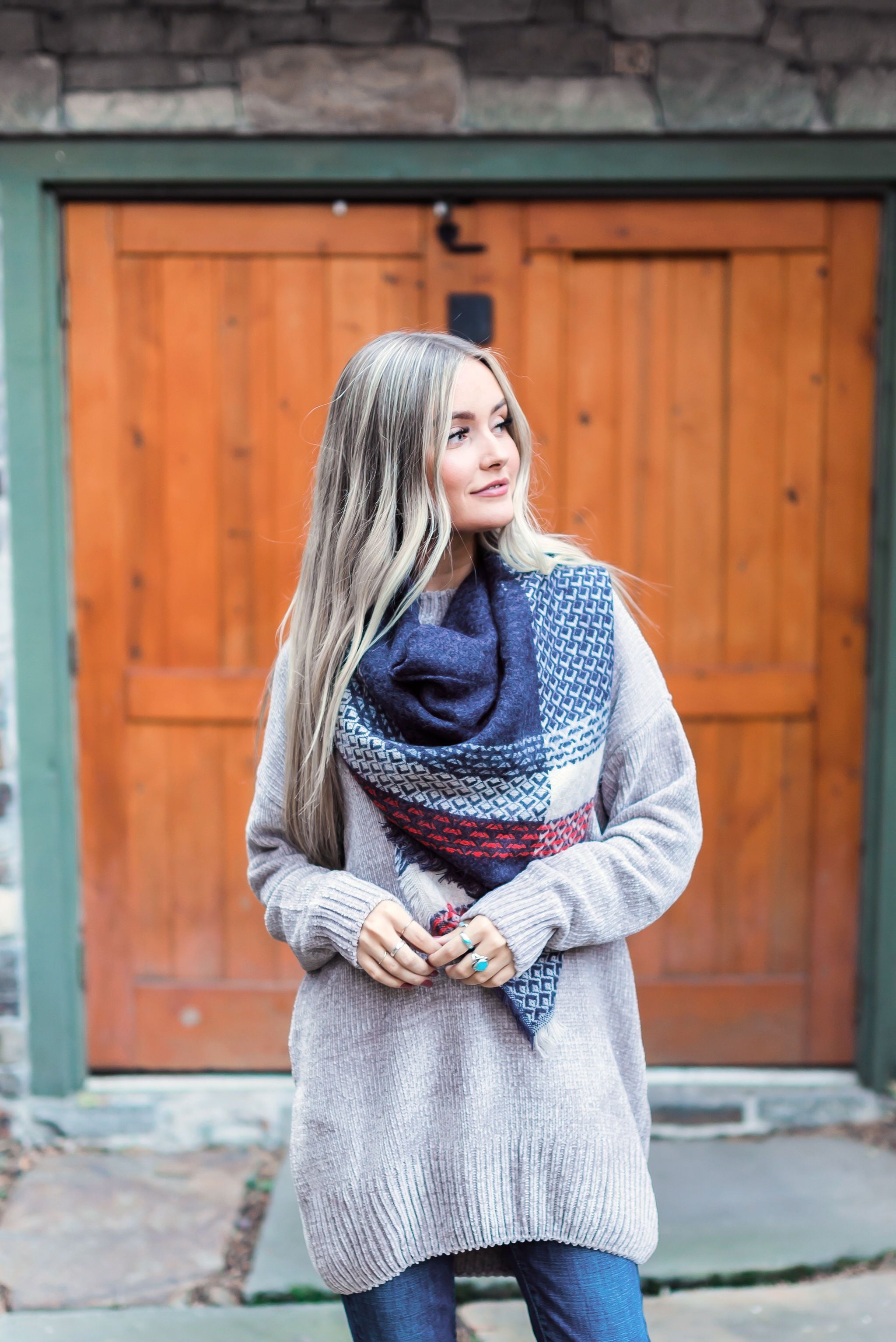 Divine Diamonds Blanket Scarf