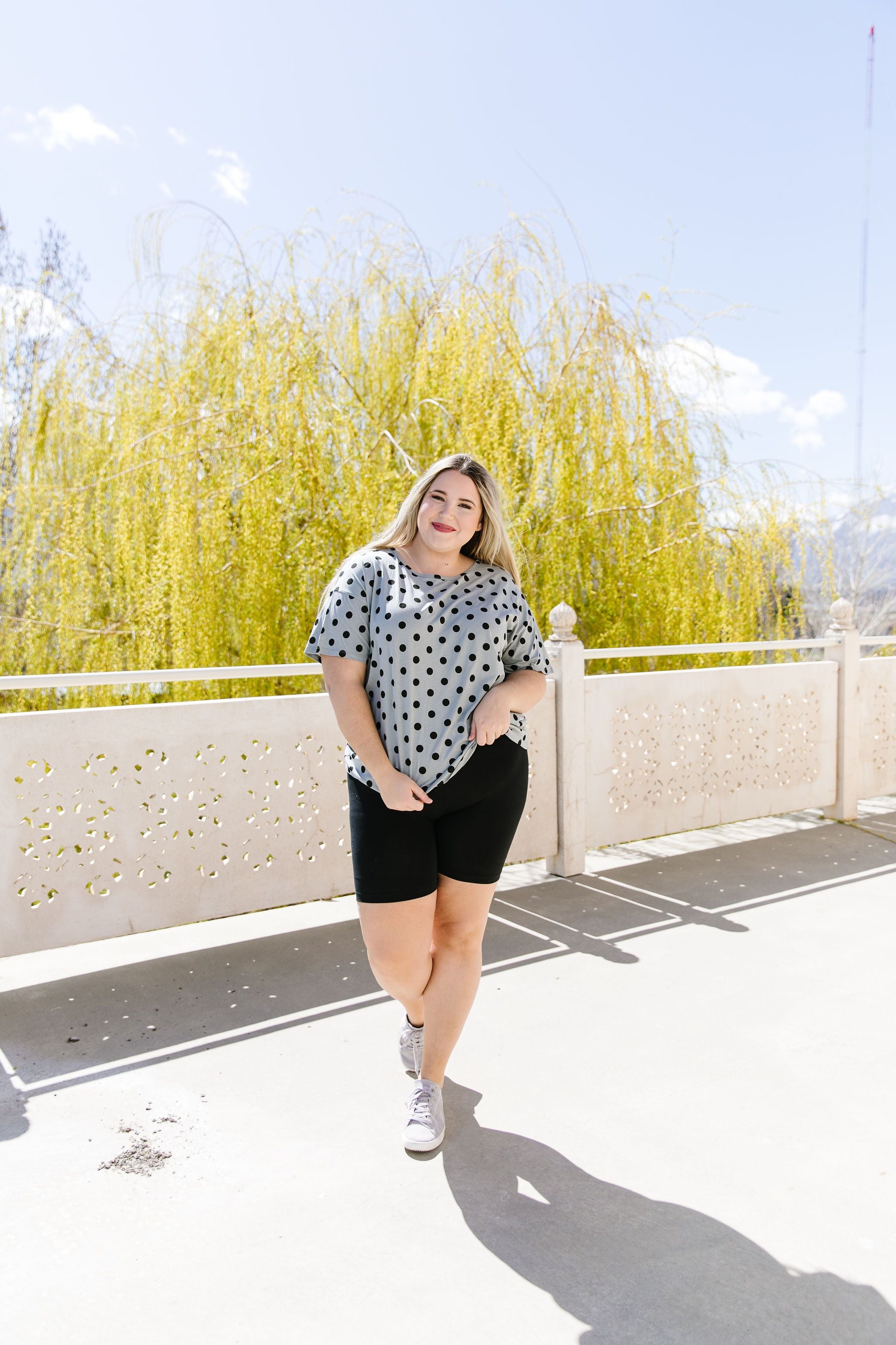 Dot Com Tee In Heather Gray