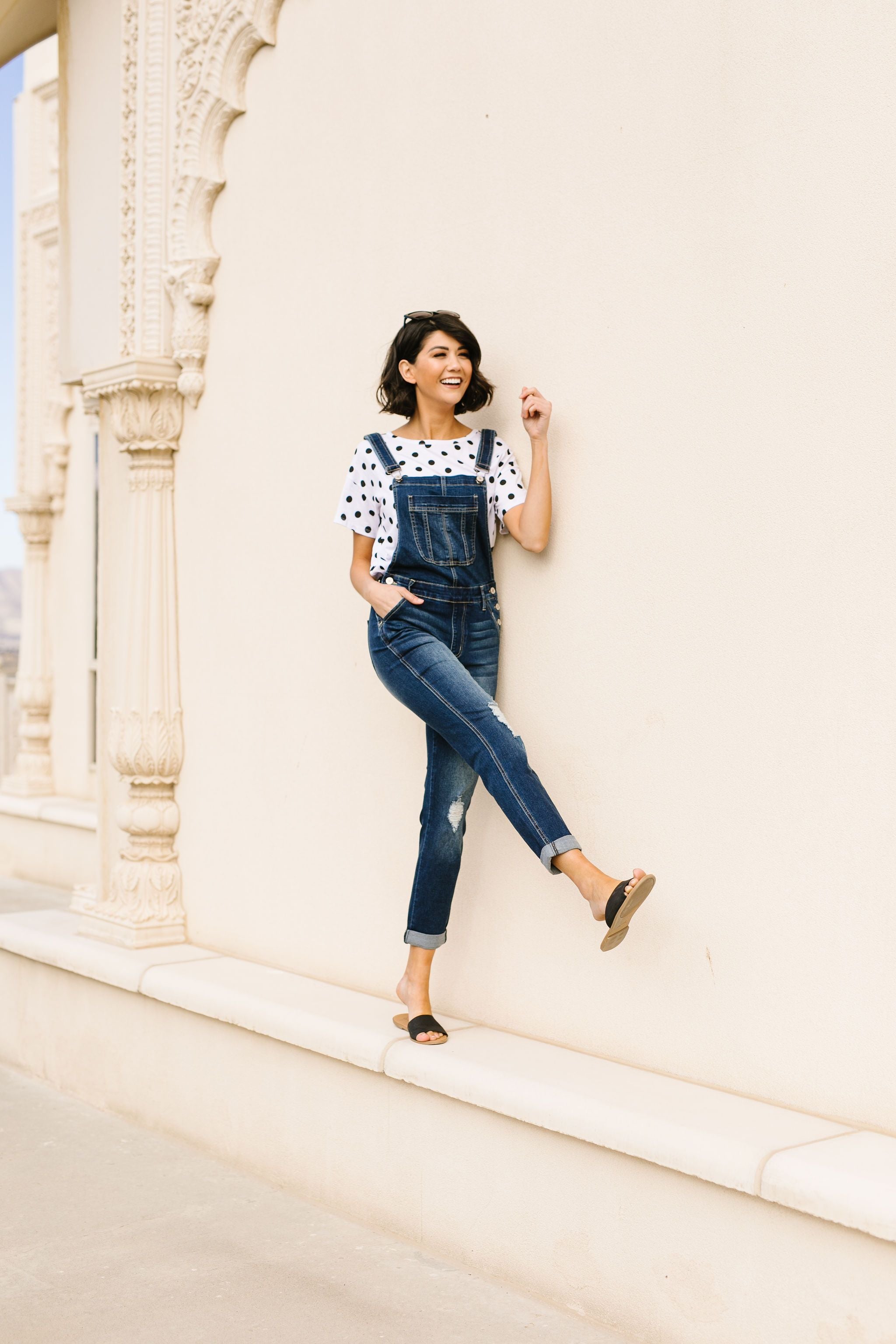 Dot Com Tee In White