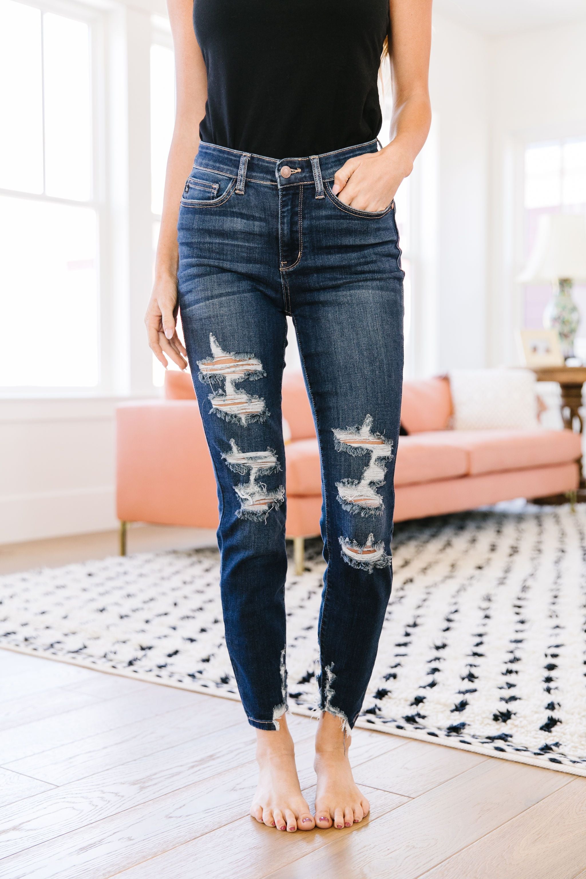Double Down Destroyed Jeans