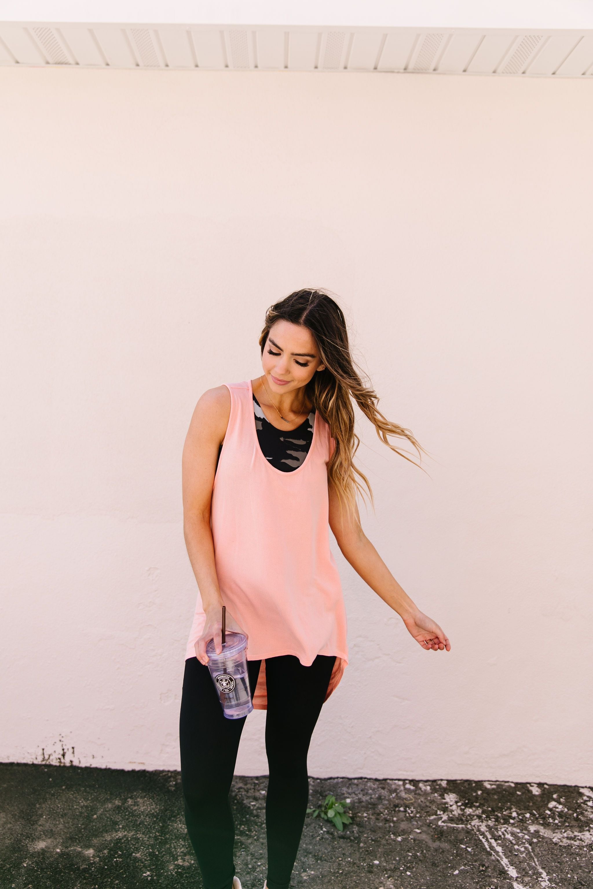 Draped-Back Longline Top