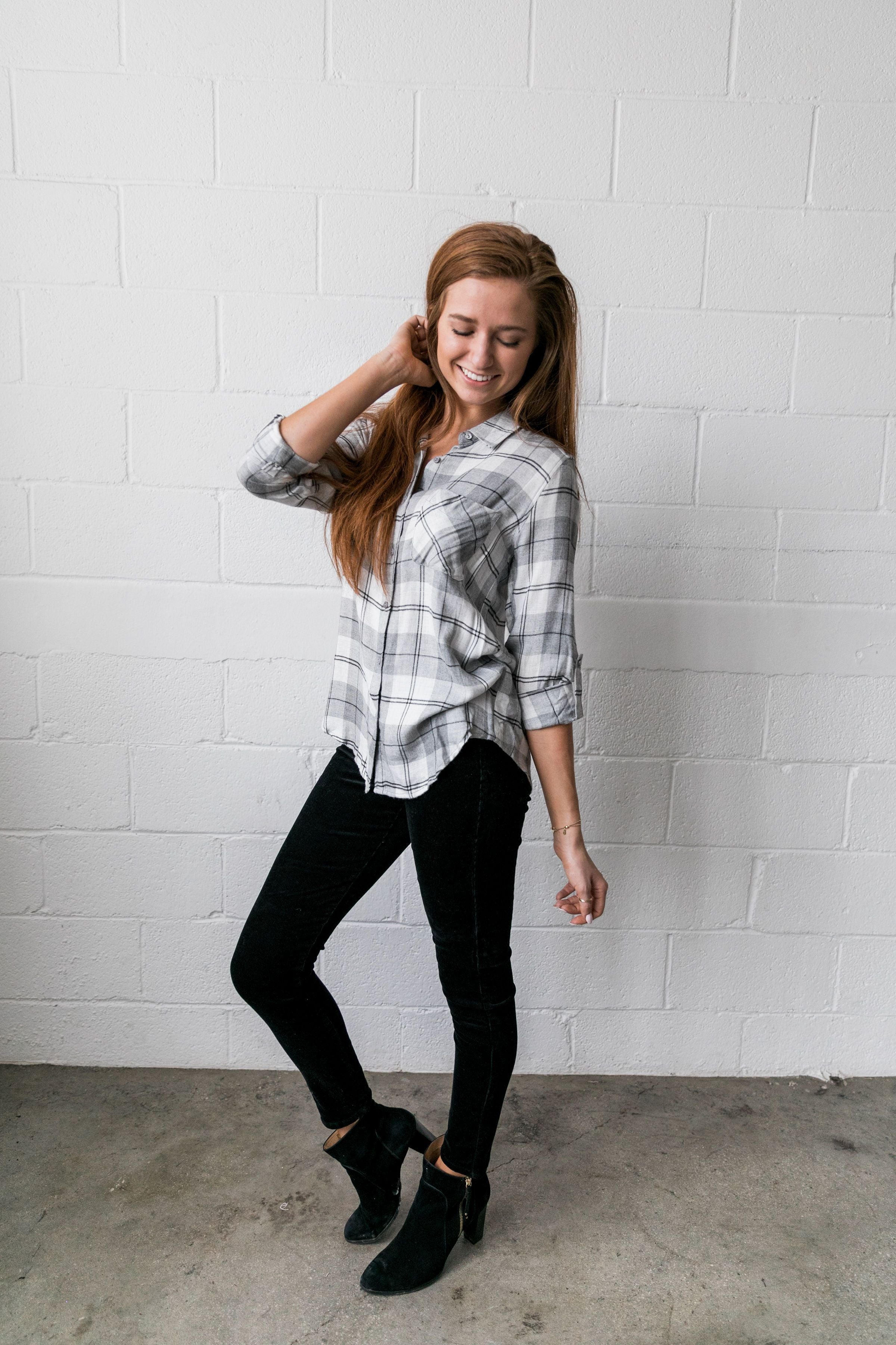 Easygoing Plaid Buttondown - ALL SALES FINAL