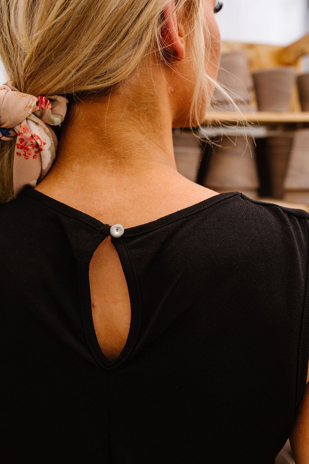 Elaine Elegant Tank In Black