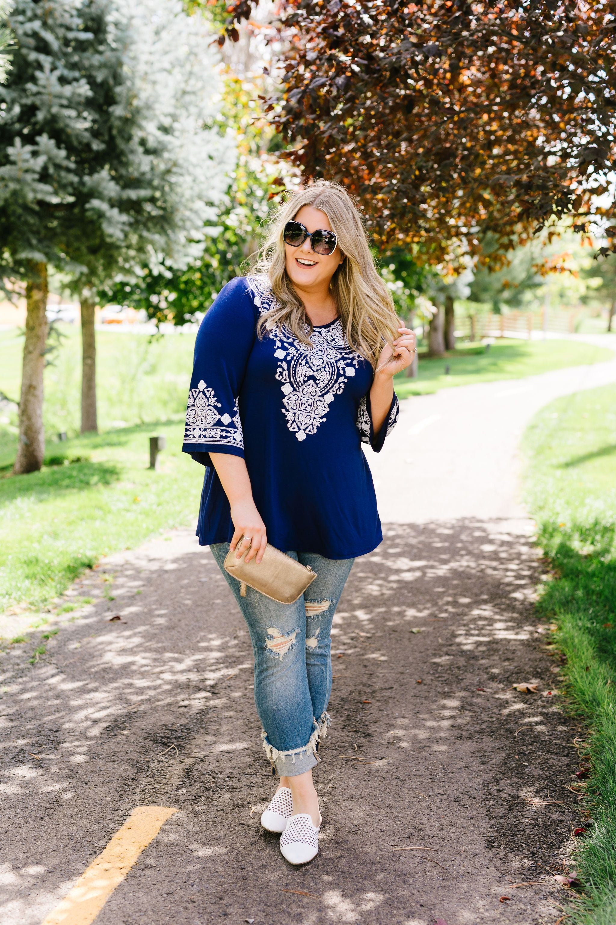 Embroidered Illusions Tunic