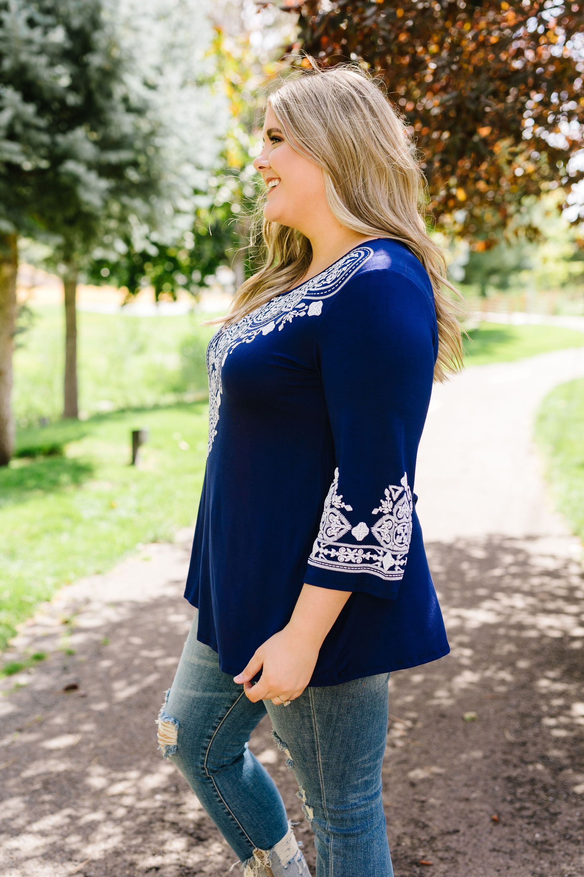 Embroidered Illusions Tunic