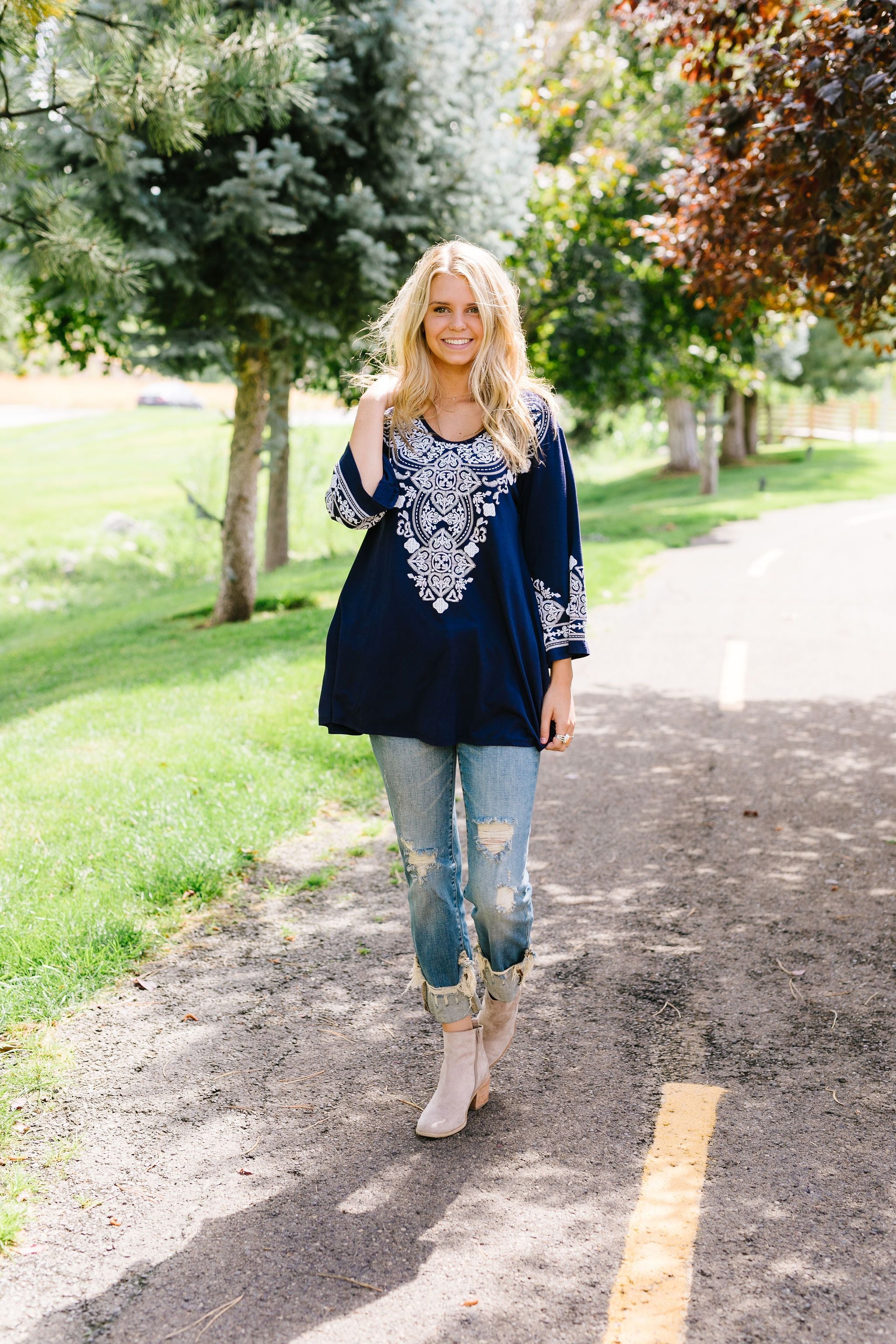 Embroidered Illusions Tunic