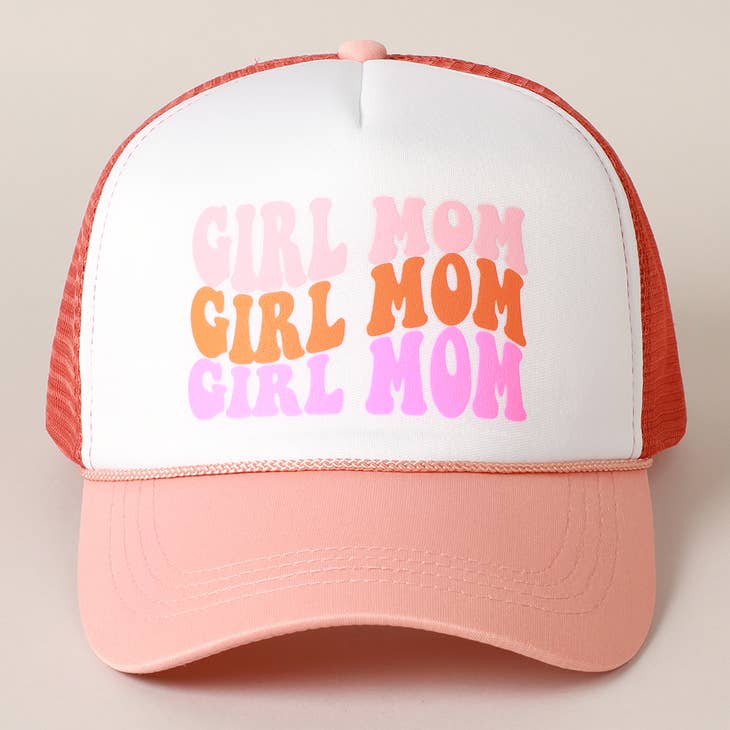 PREORDER: Girl Mom Foam Trucker Hat in Two Colors