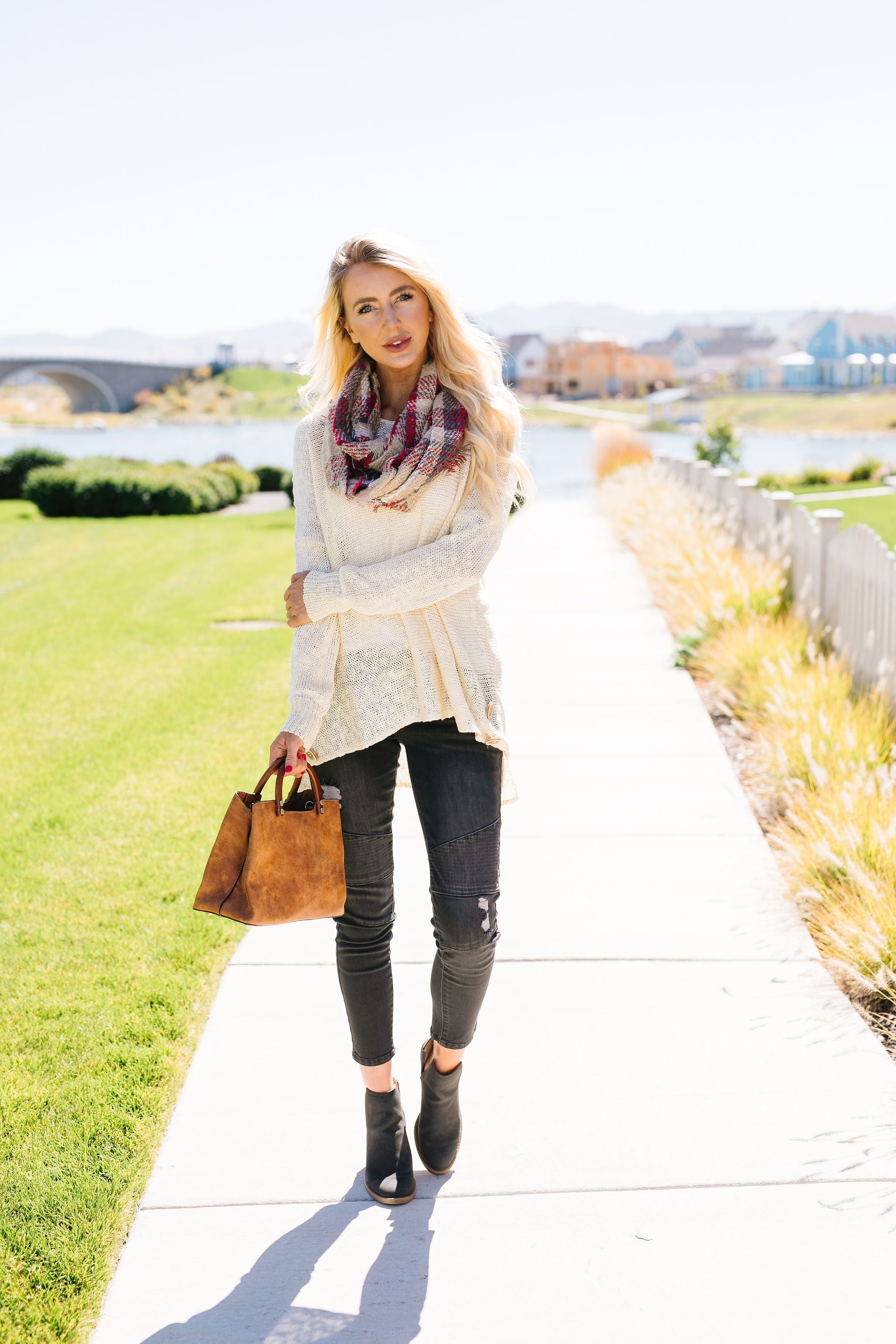 Fall And Beyond Infinity Scarf In Camel