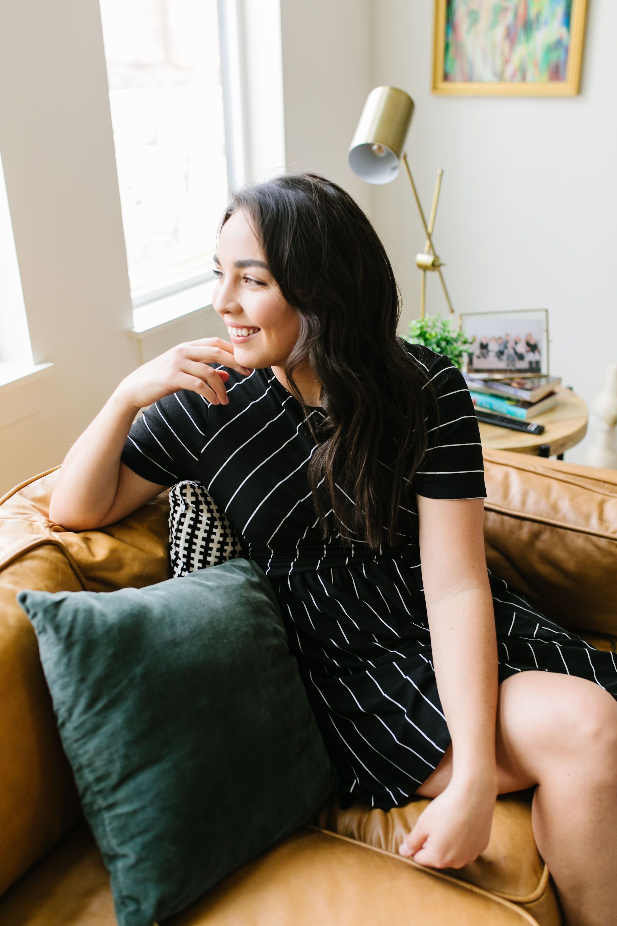 Fine Line Midi Dress