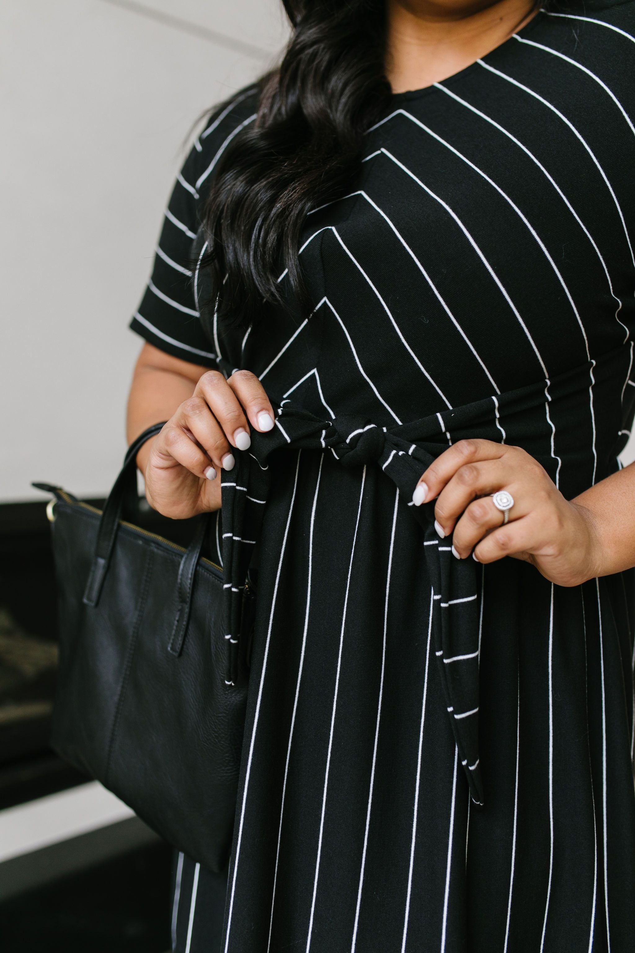 Fine Line Midi Dress