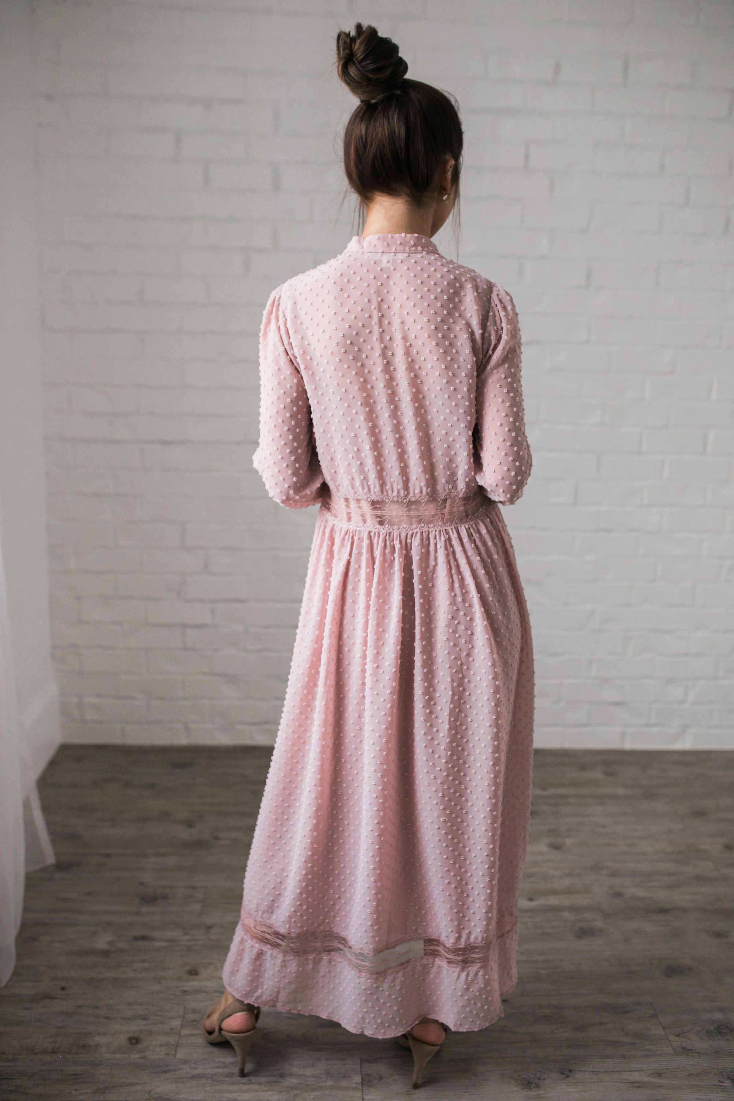 First Blush Swiss Dot Dress - ALL SALES FINAL