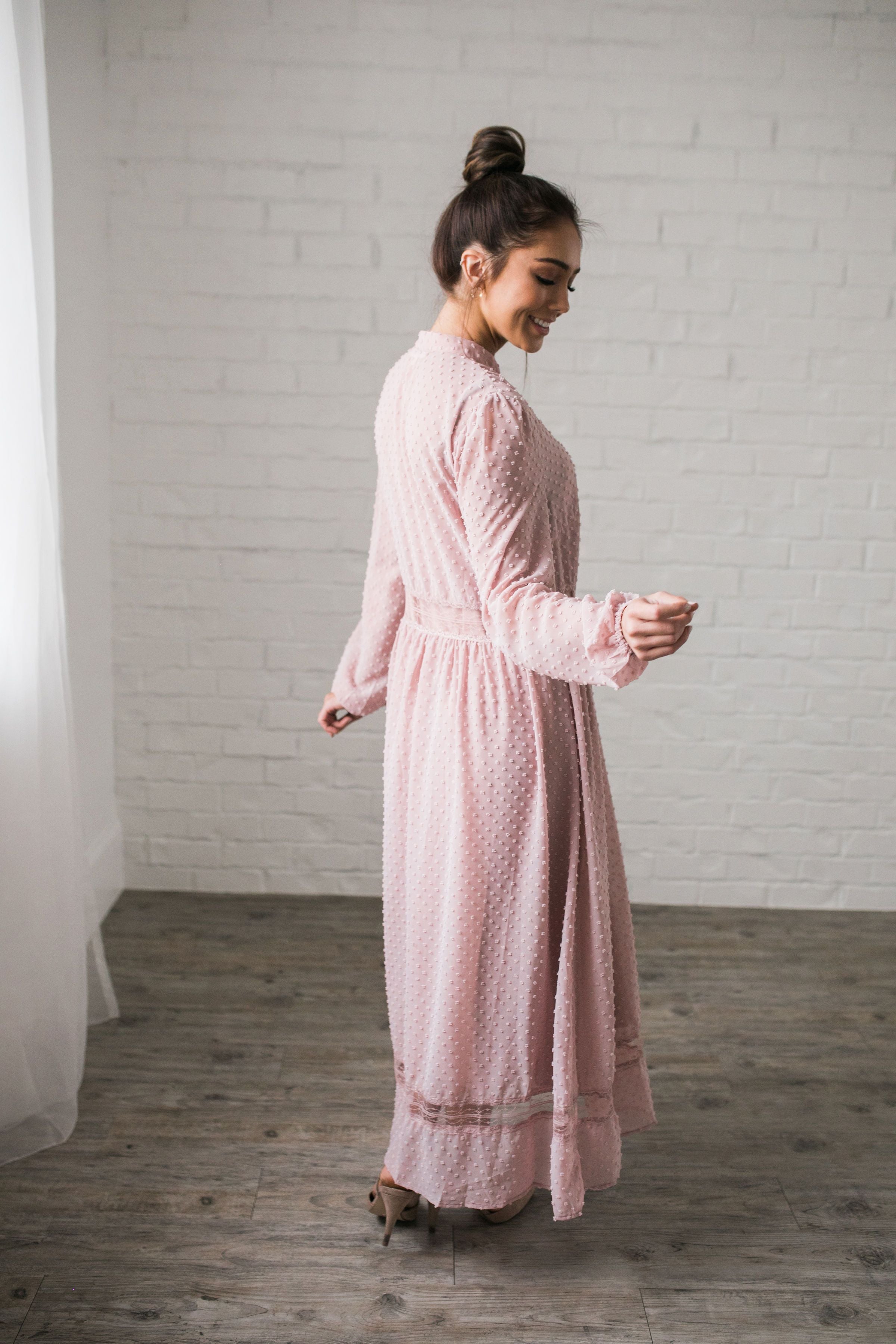 First Blush Swiss Dot Dress - ALL SALES FINAL