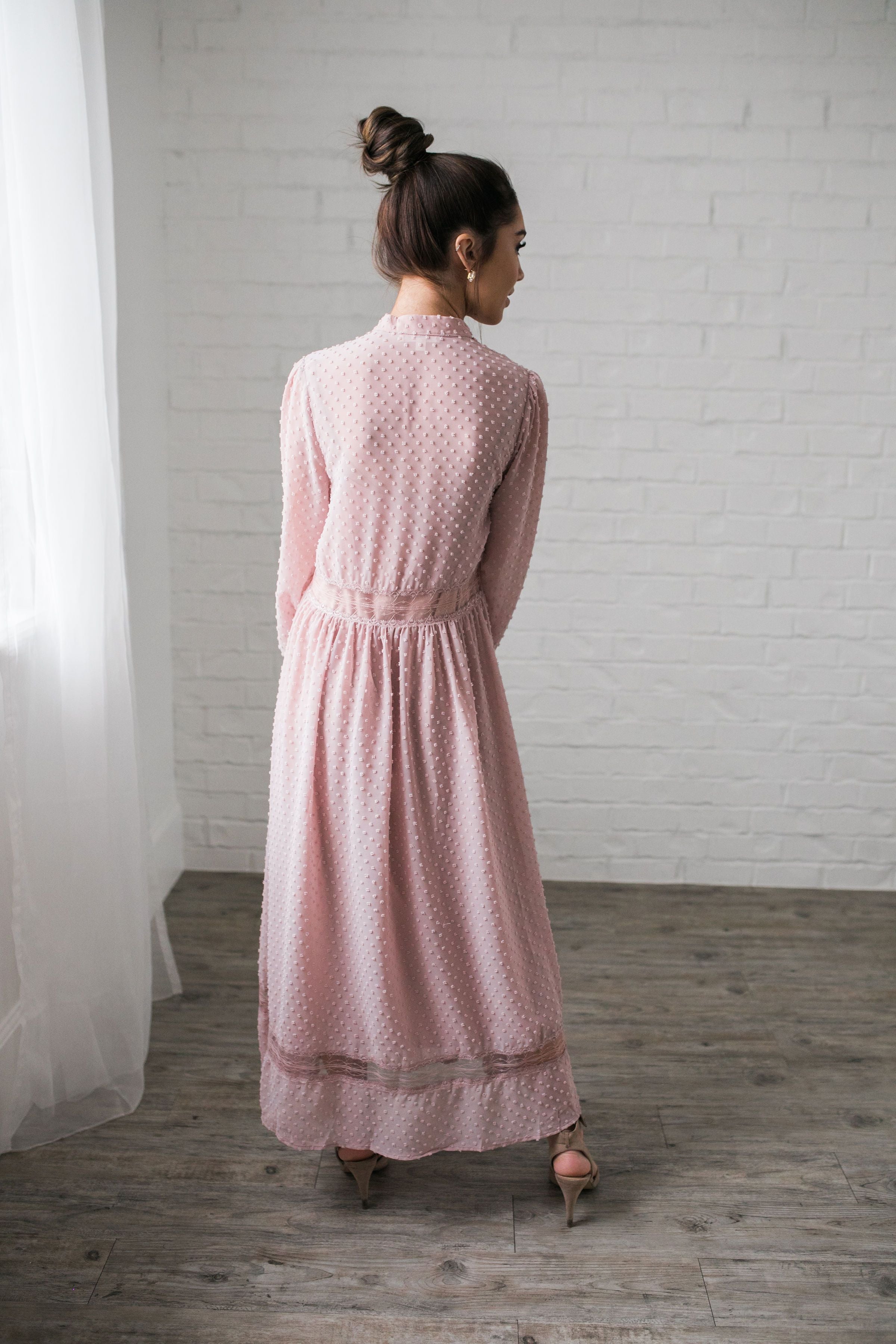 First Blush Swiss Dot Dress - ALL SALES FINAL
