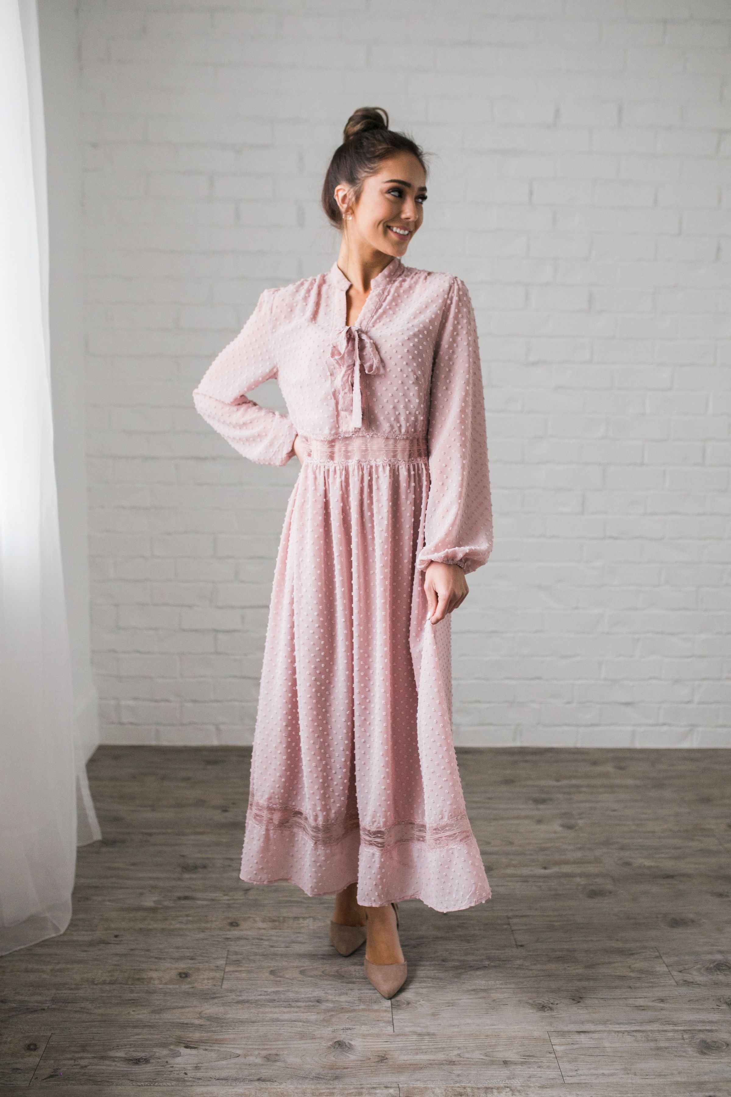 First Blush Swiss Dot Dress - ALL SALES FINAL
