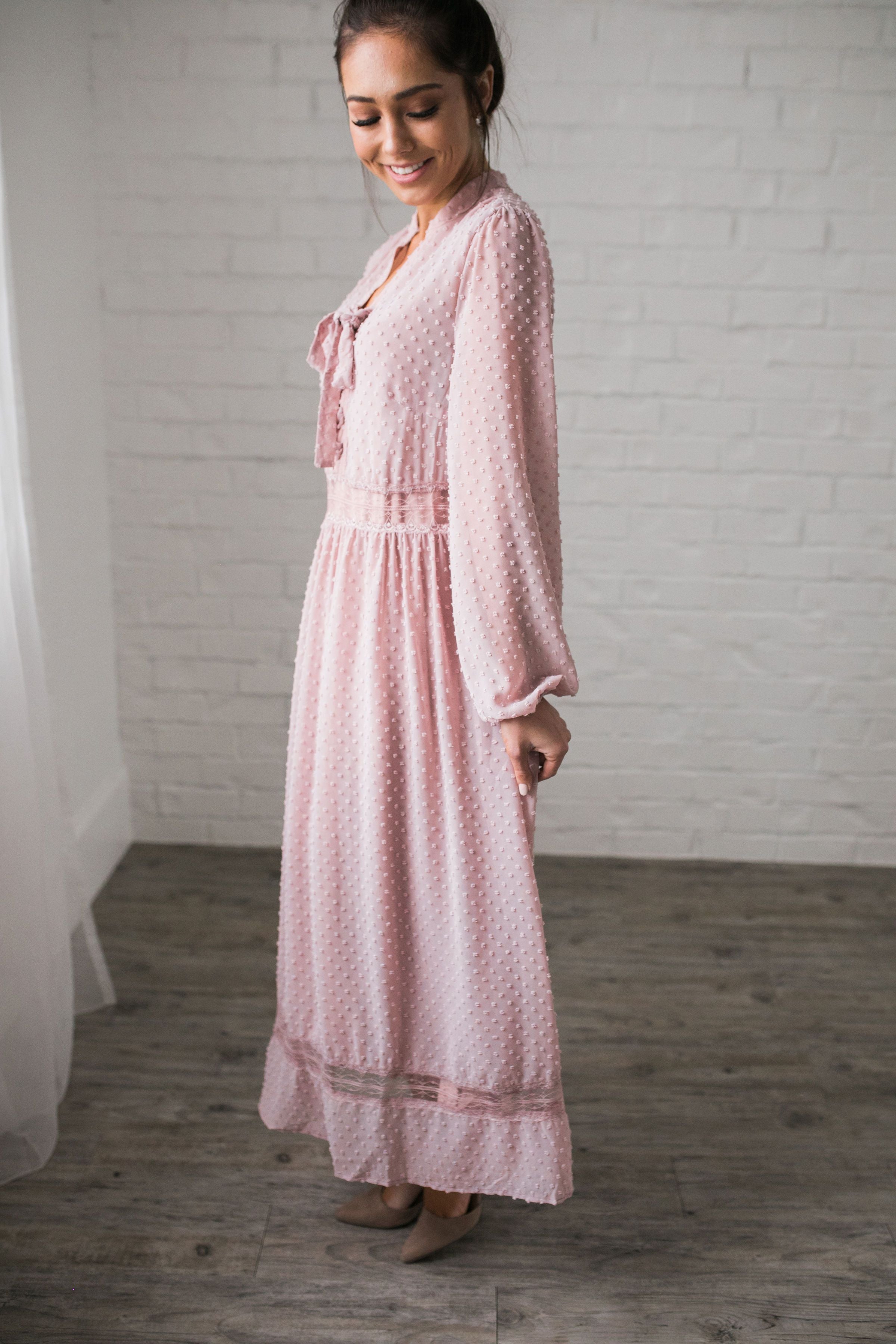 First Blush Swiss Dot Dress - ALL SALES FINAL
