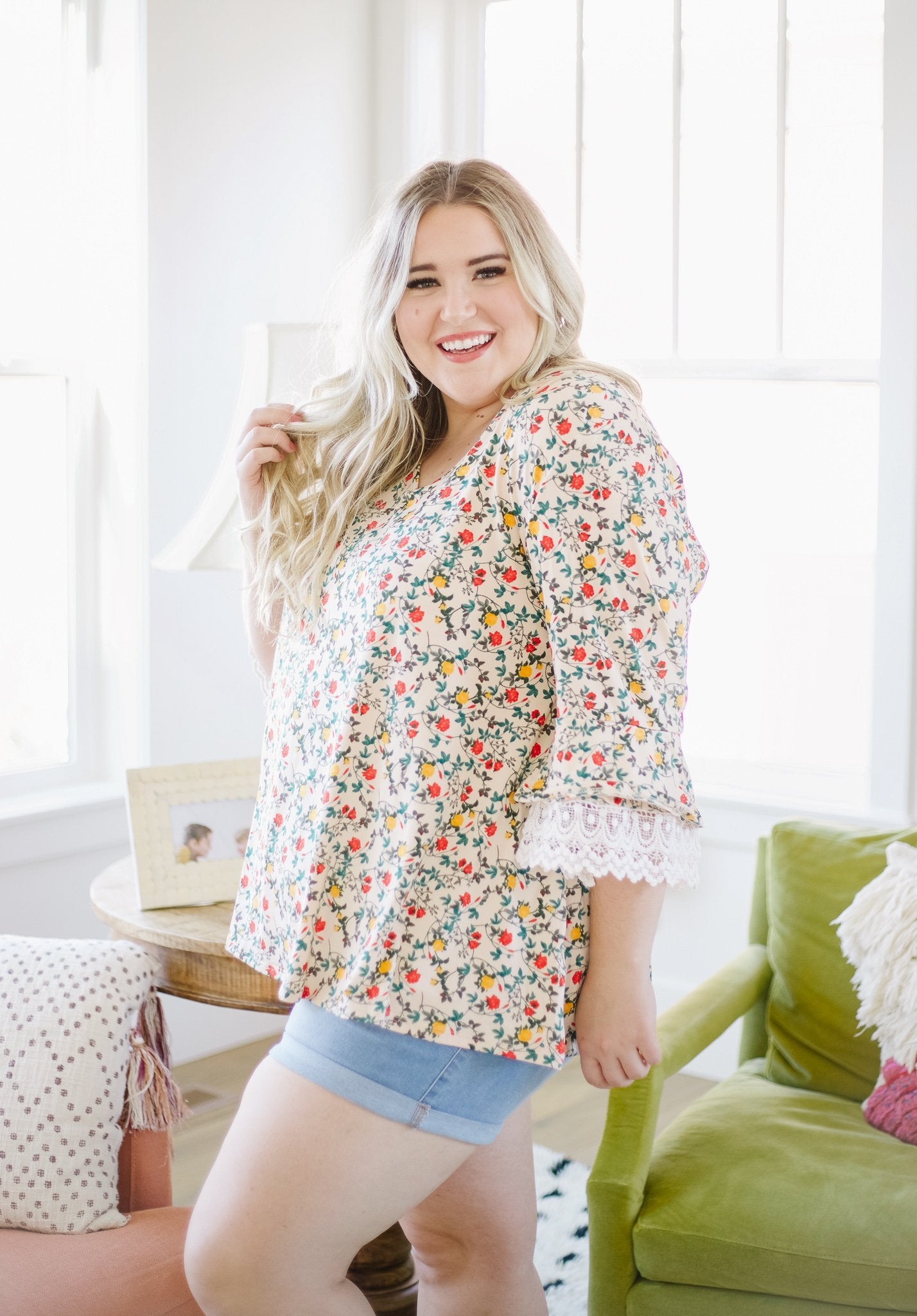 Flirty Floral Blouse