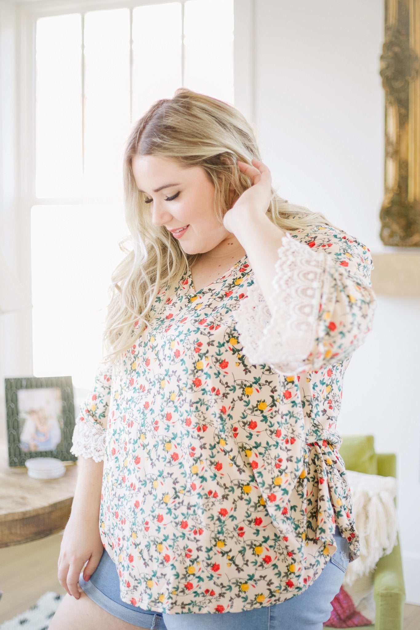 Flirty Floral Blouse