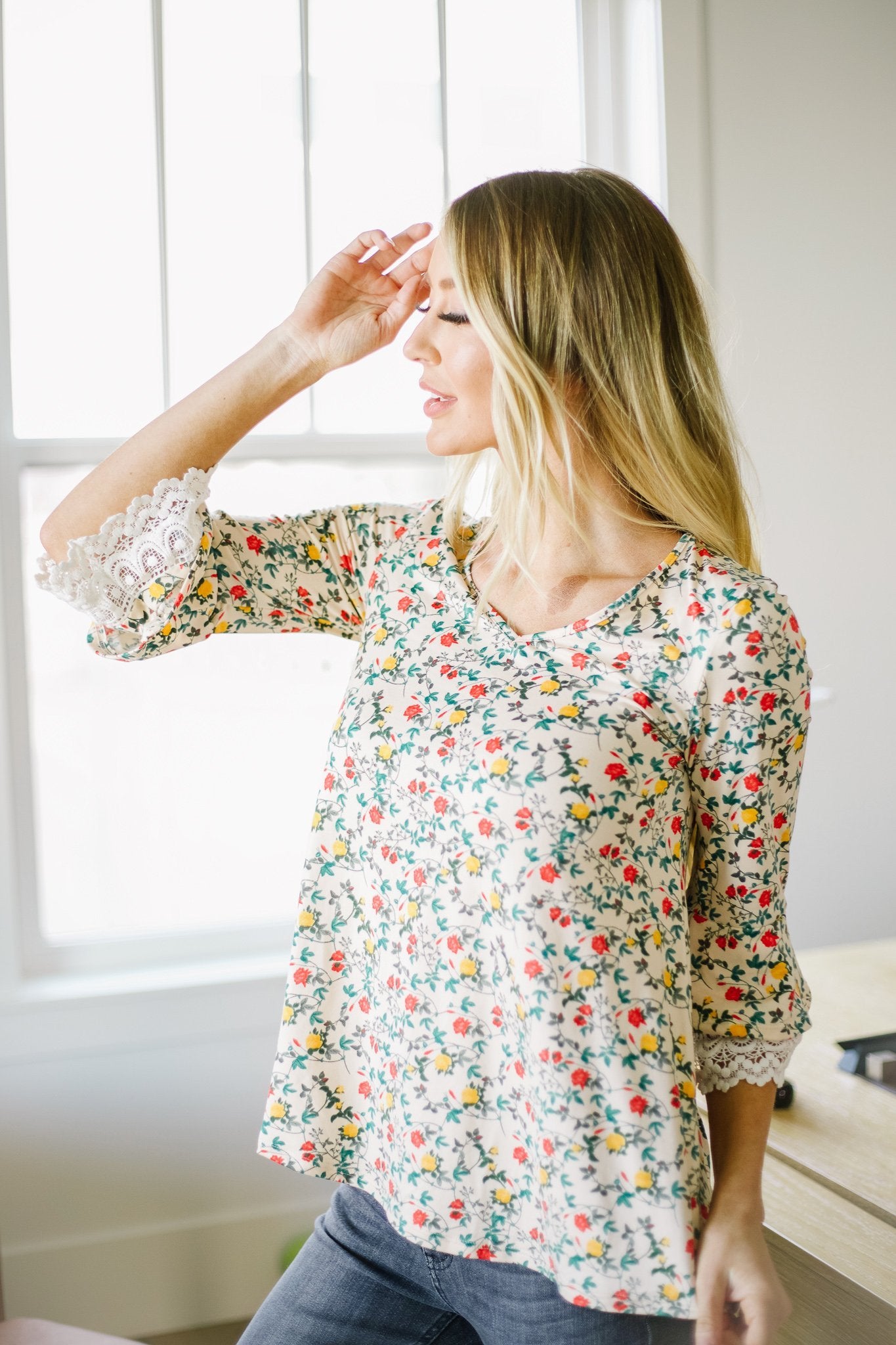 Flirty Floral Blouse