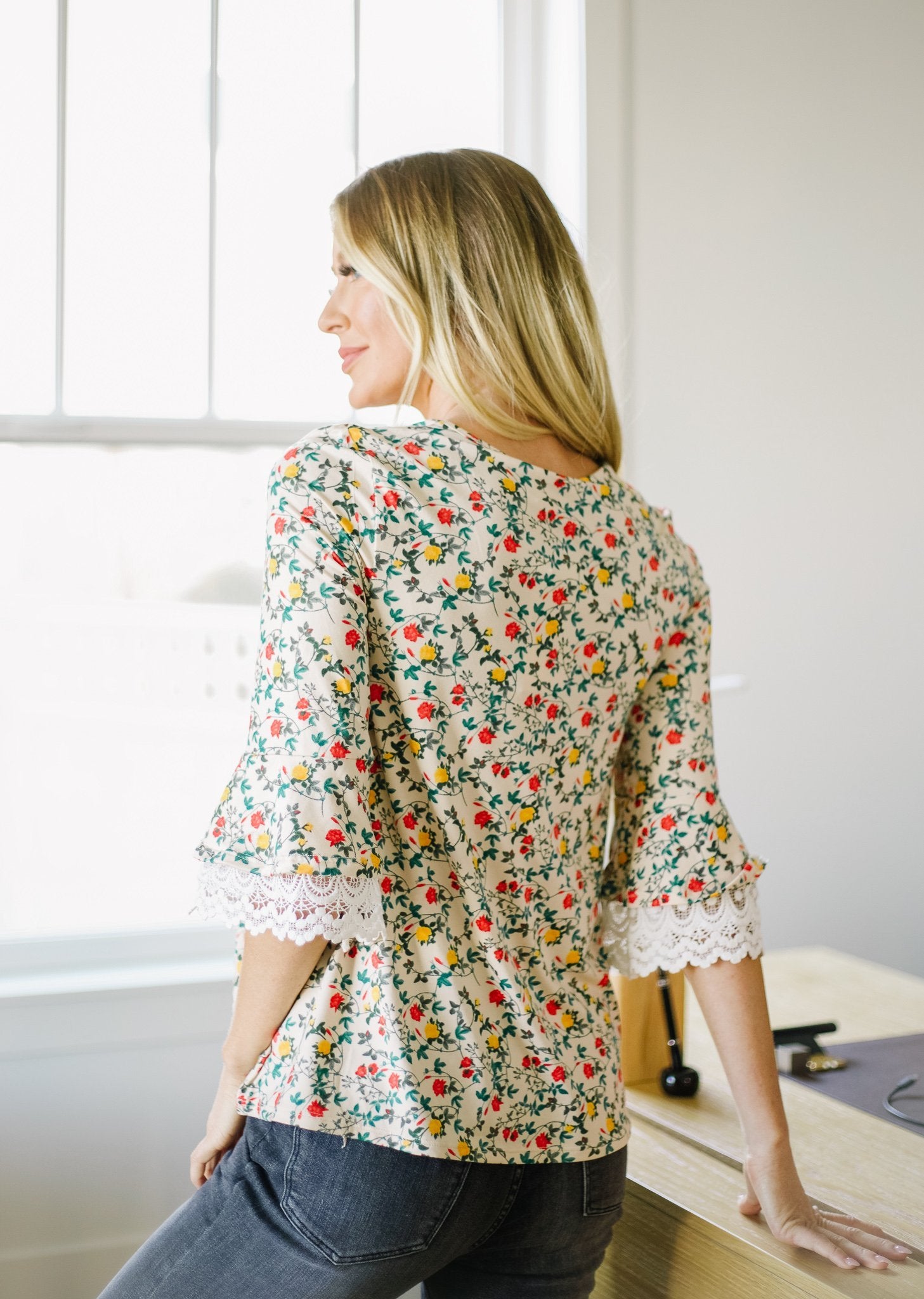Flirty Floral Blouse