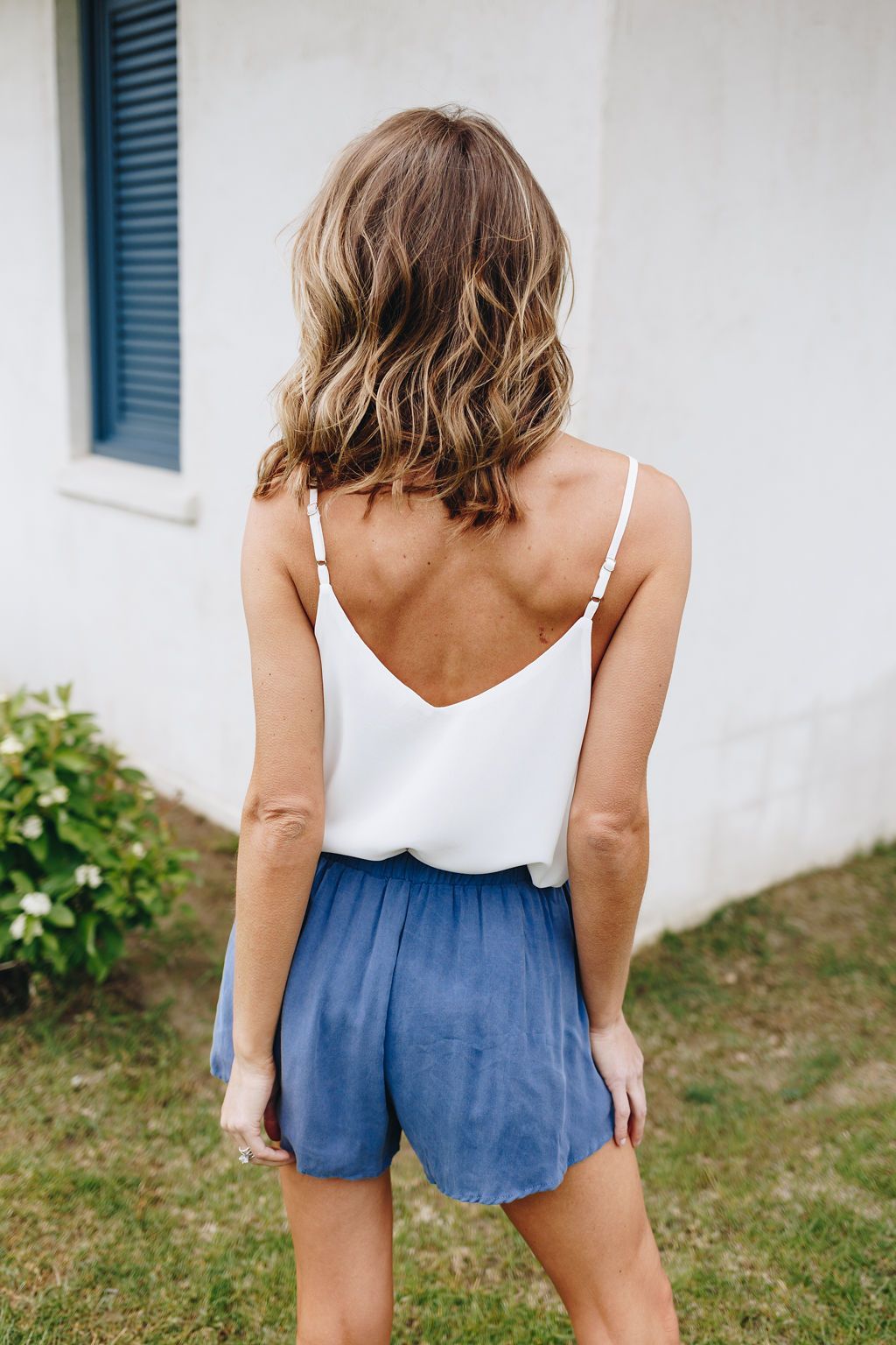 Frosted With Lace Camisole In White