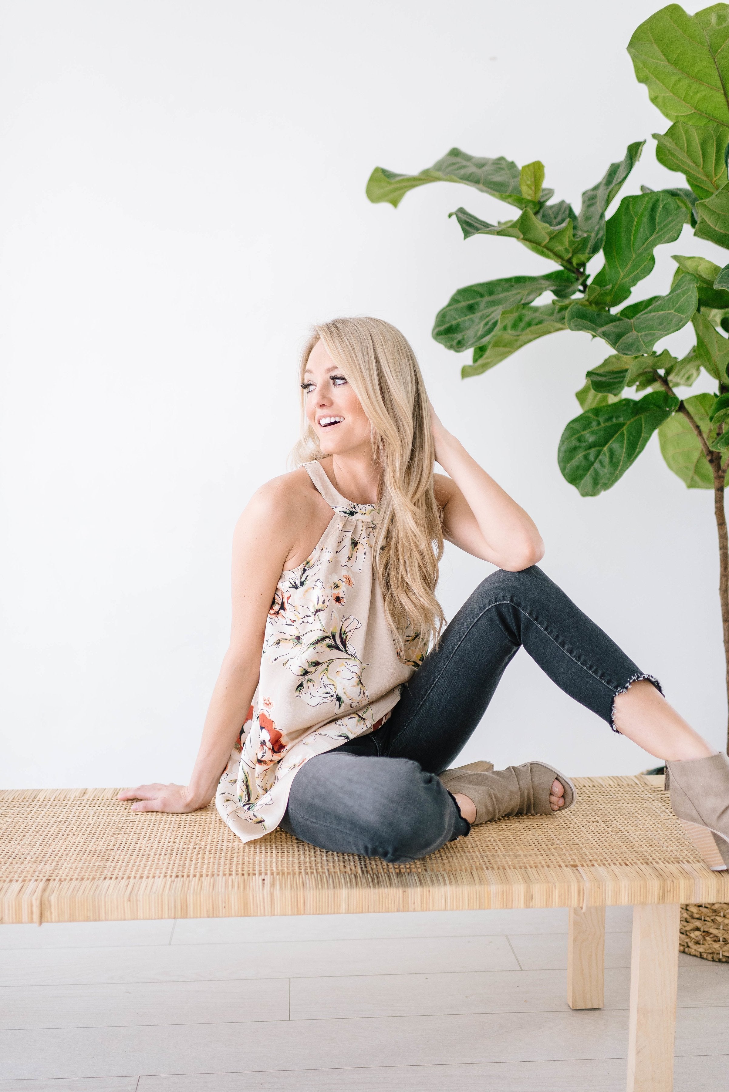 Full Bloom Floral Halter