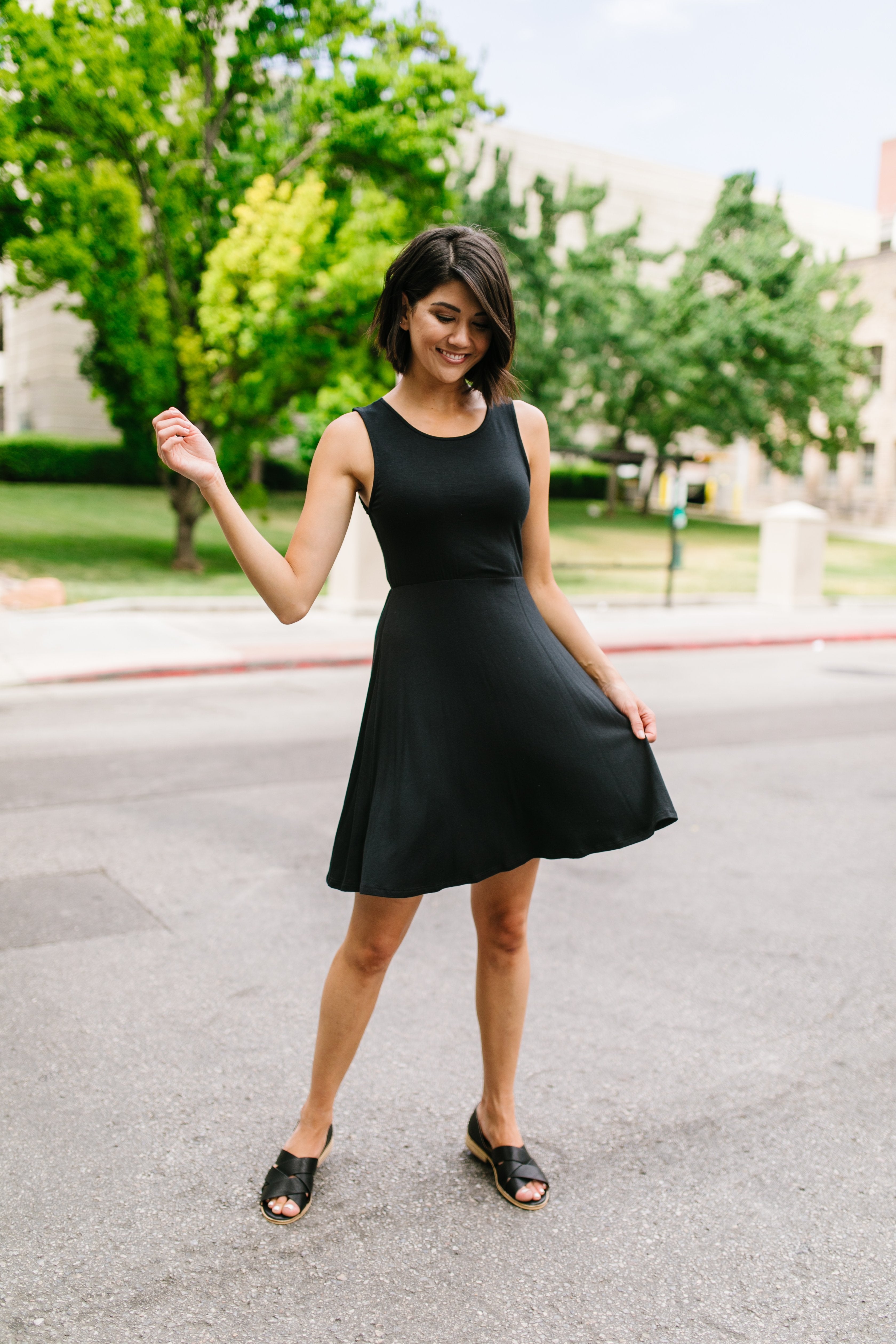Fun + Flirty Dress In Black
