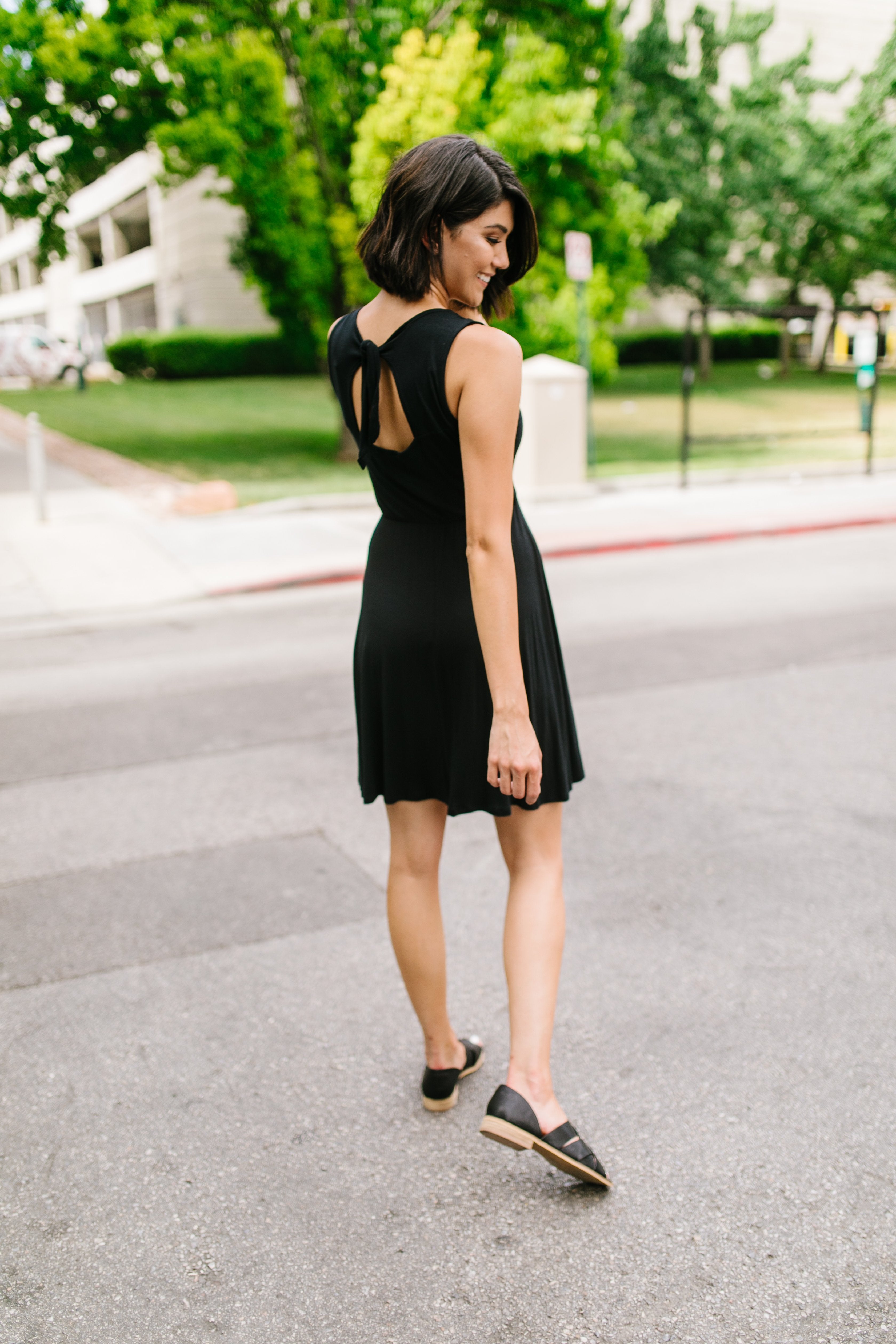 Fun + Flirty Dress In Black