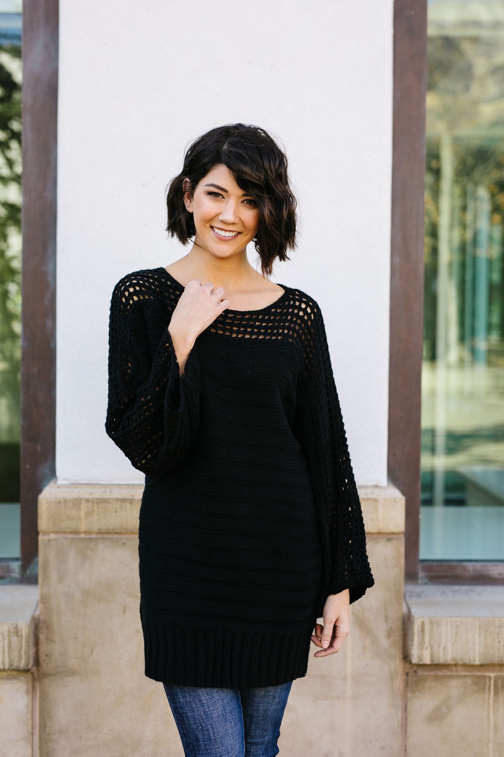 Game Night Black Sweater