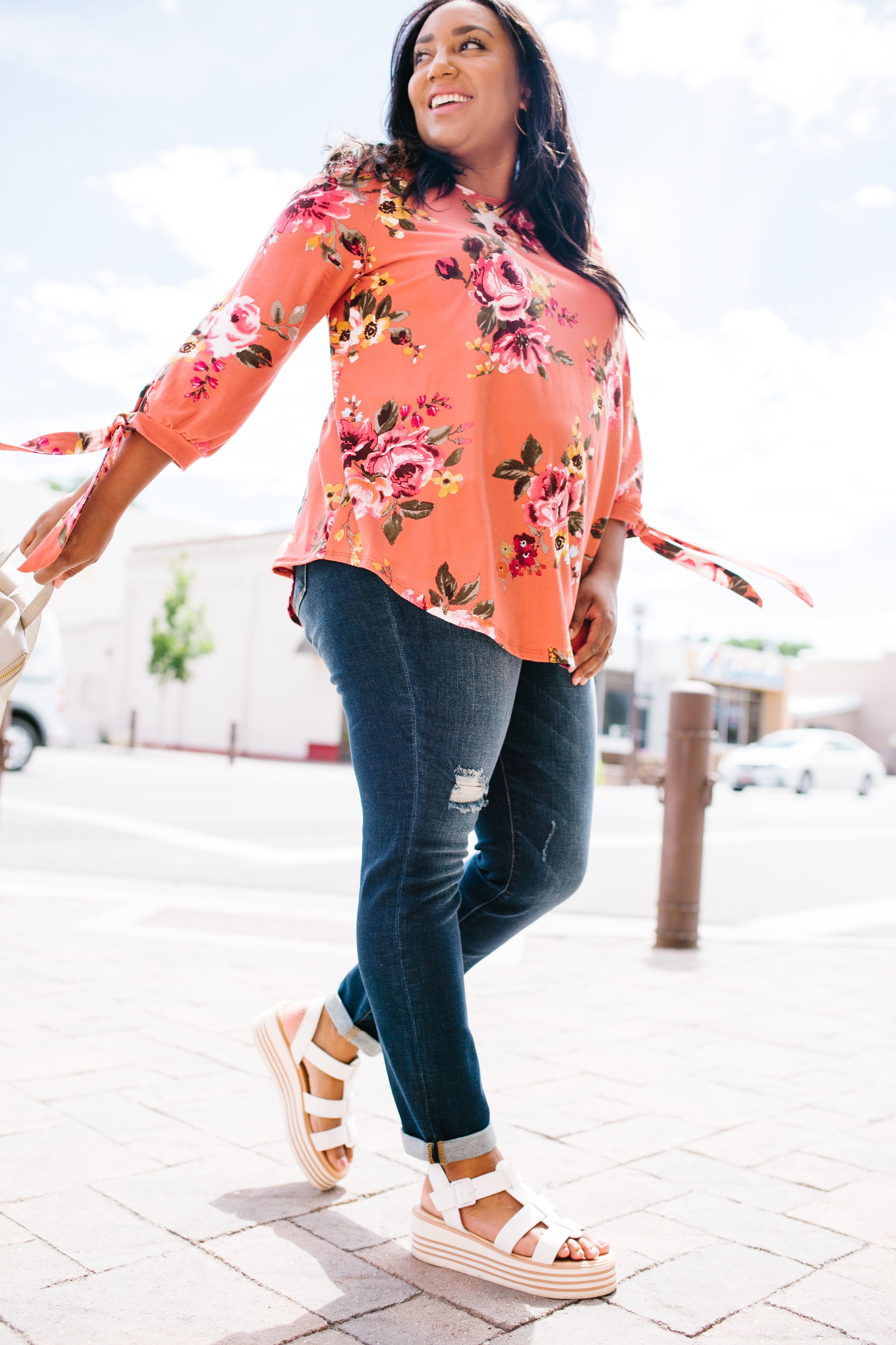 Ginger Fall Floral Blouse
