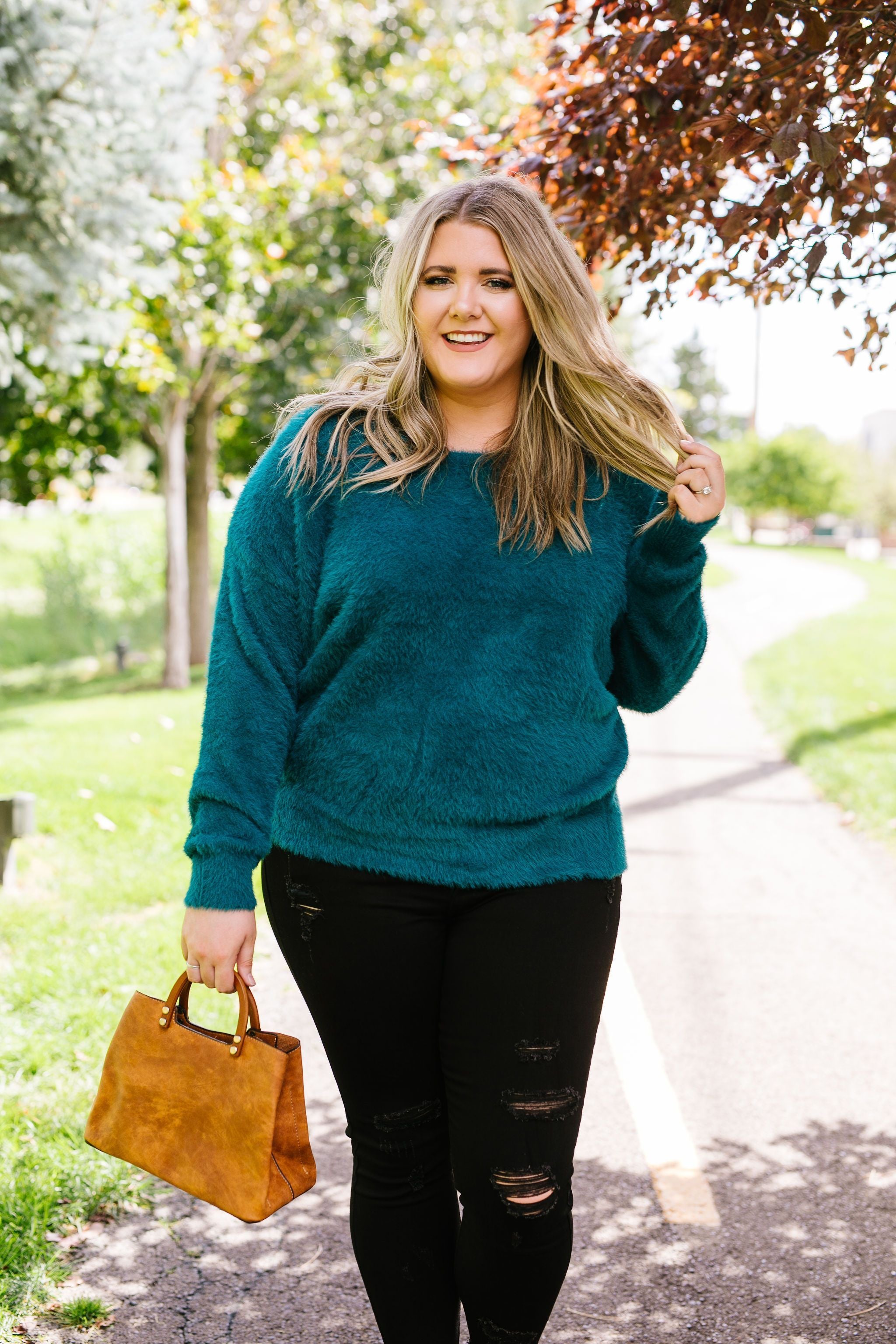 Got It Made Angora Sweater In Jade