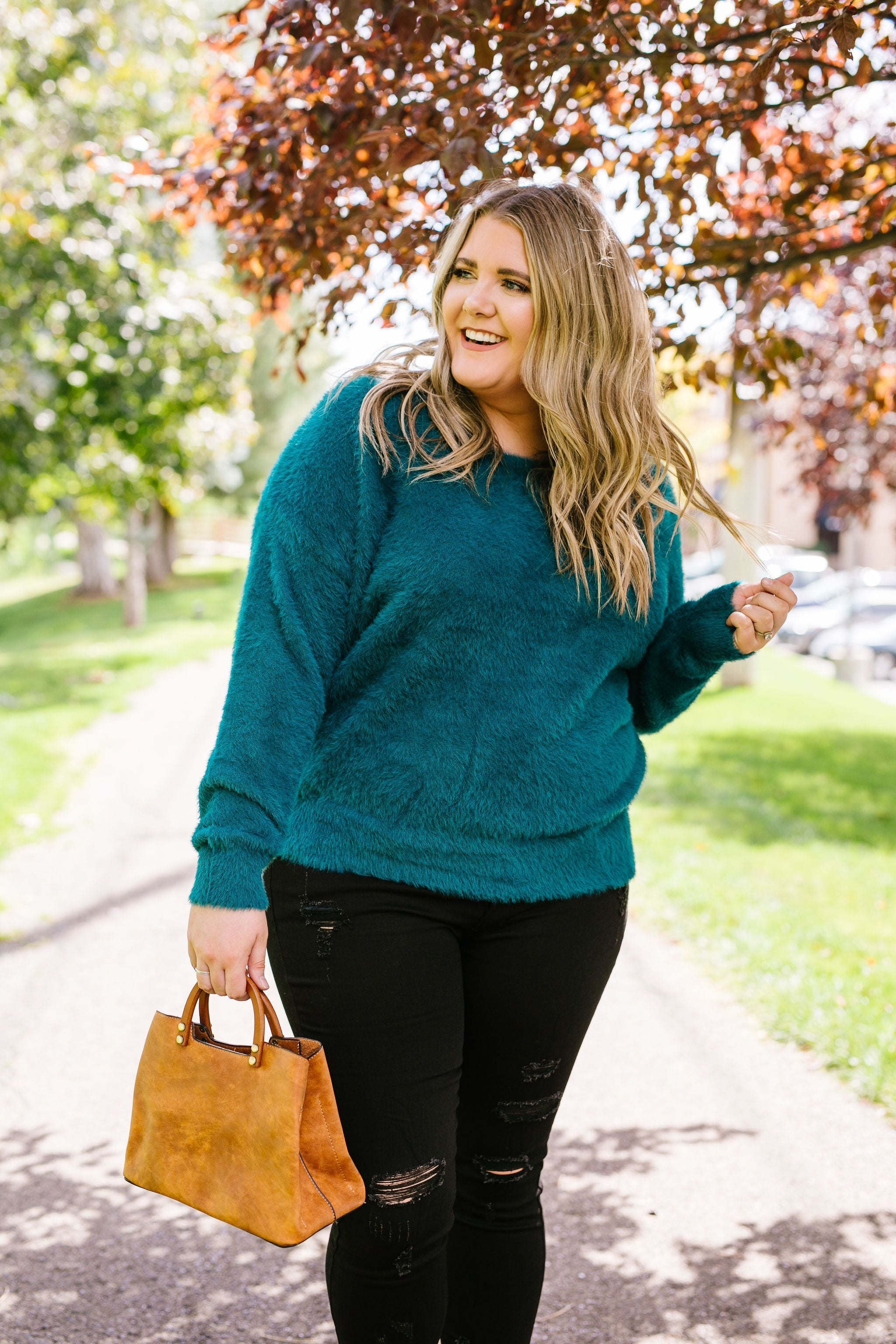 Got It Made Angora Sweater In Jade