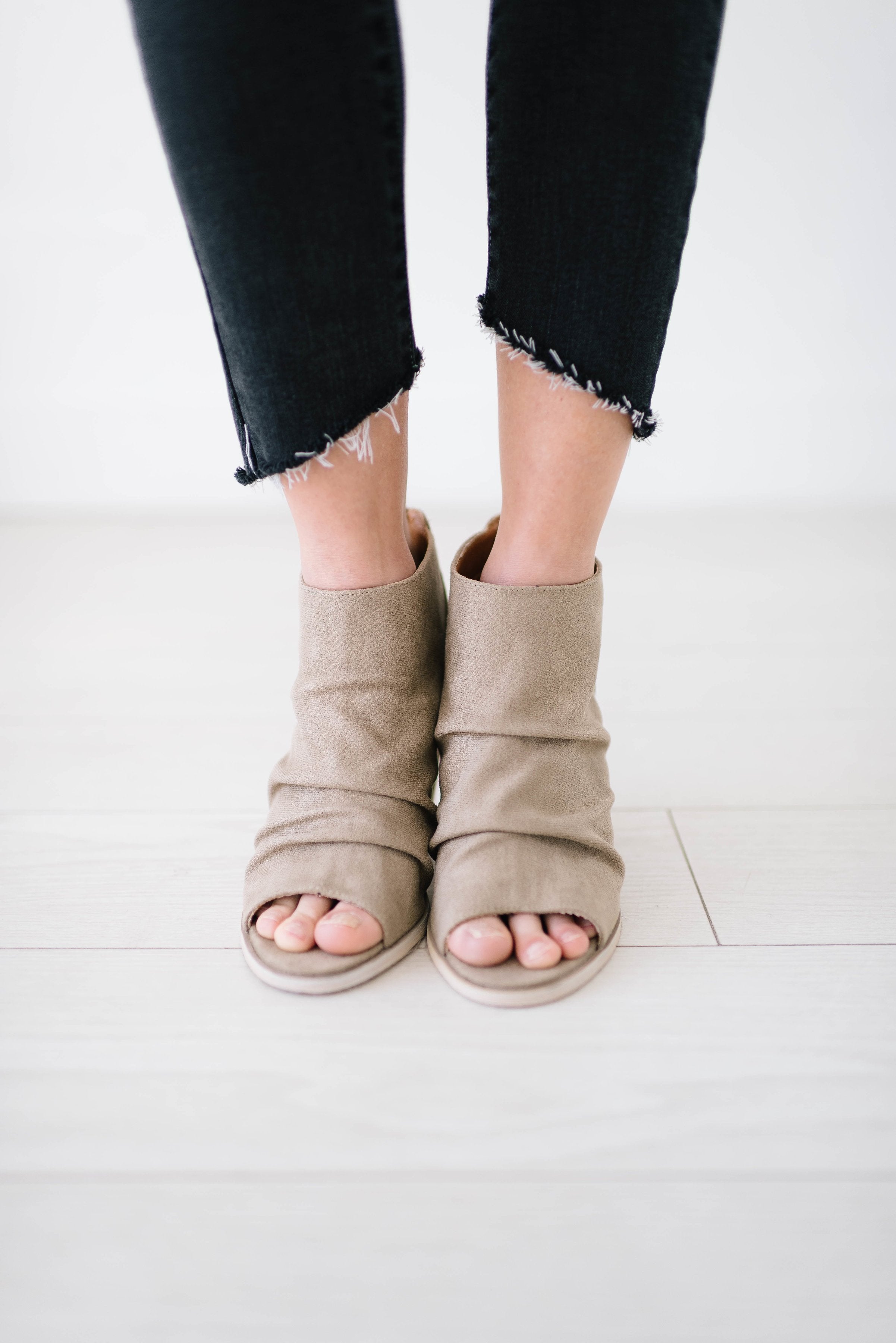 Gray Slanted Skinnies
